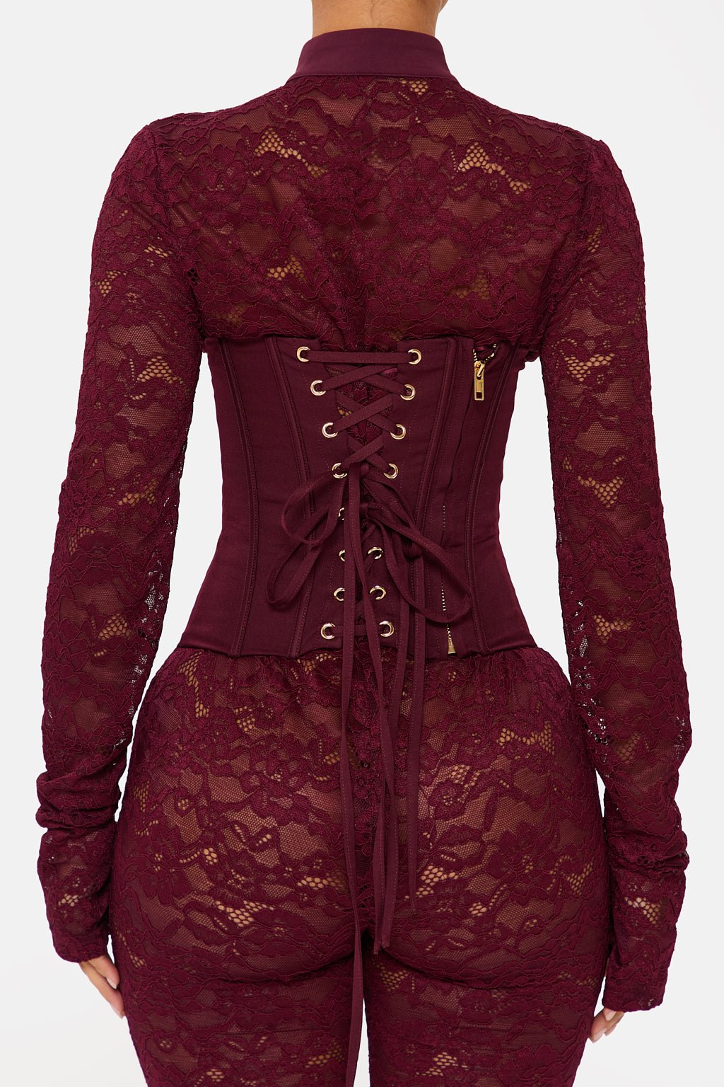 Valérinne Lace Corset Capri Jumpsuit