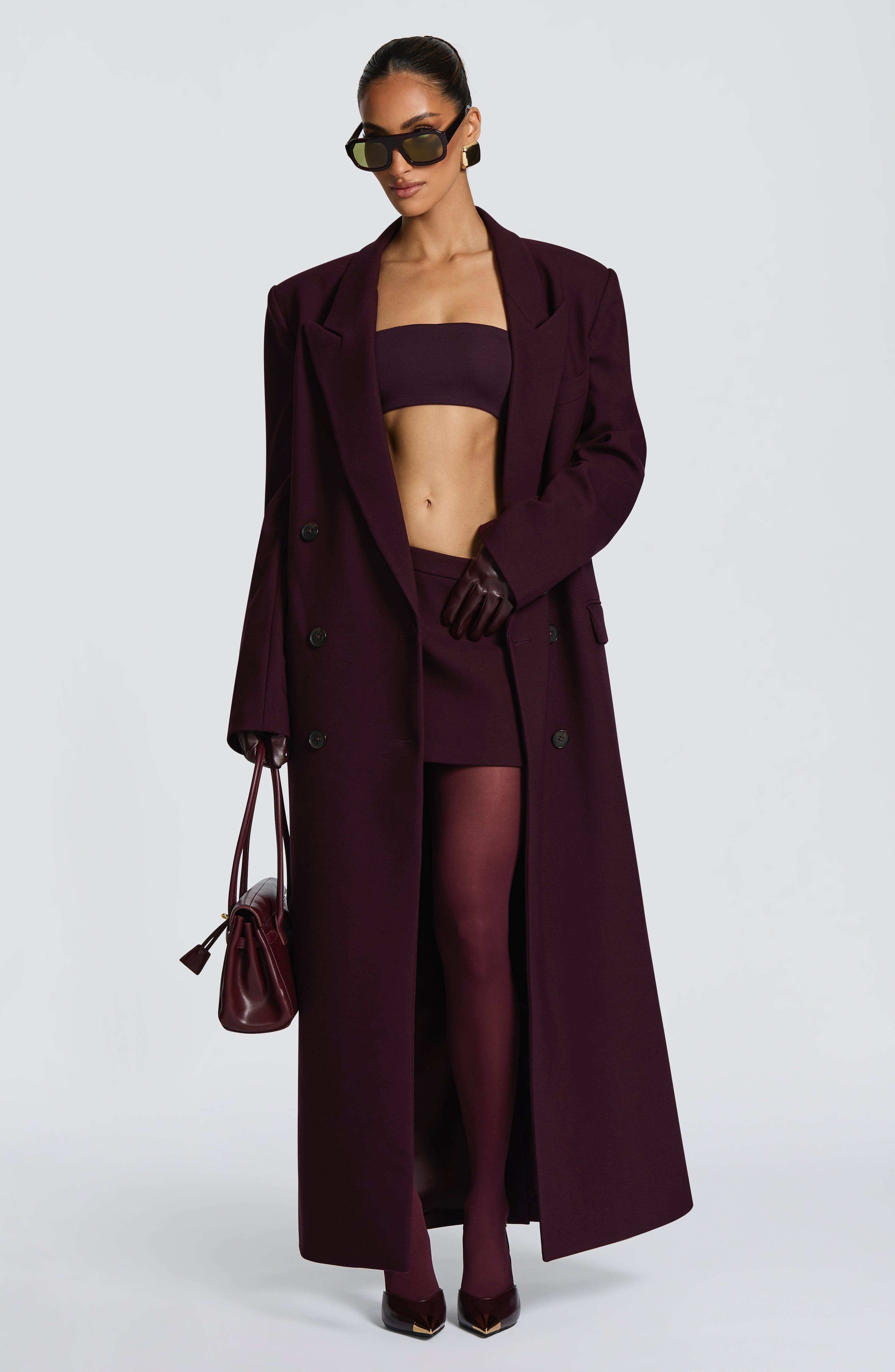 Valérinne Michelle Double-Breasted Long Coat