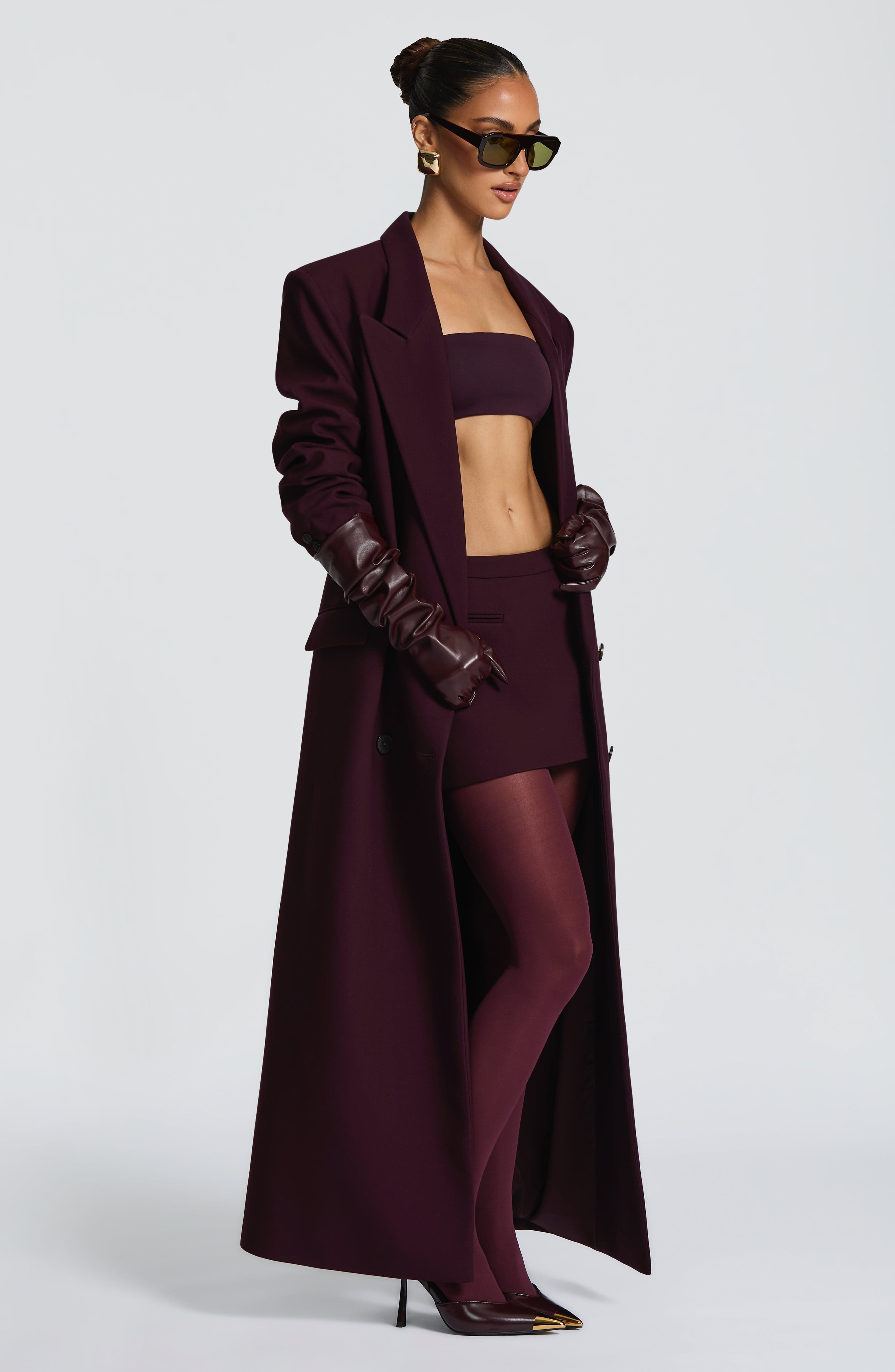 Valérinne Michelle Double-Breasted Long Coat