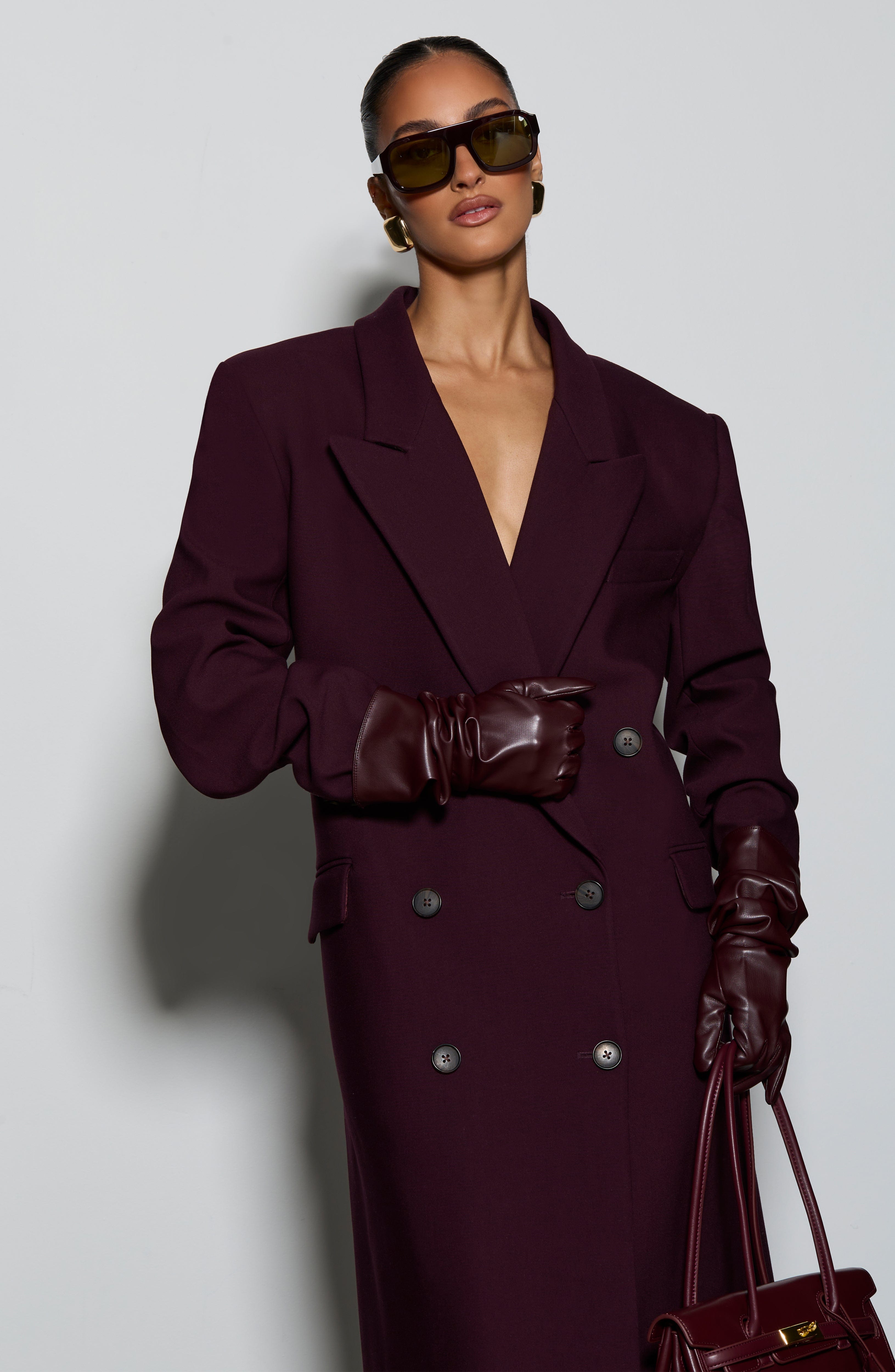 Valérinne Michelle Double-Breasted Long Coat