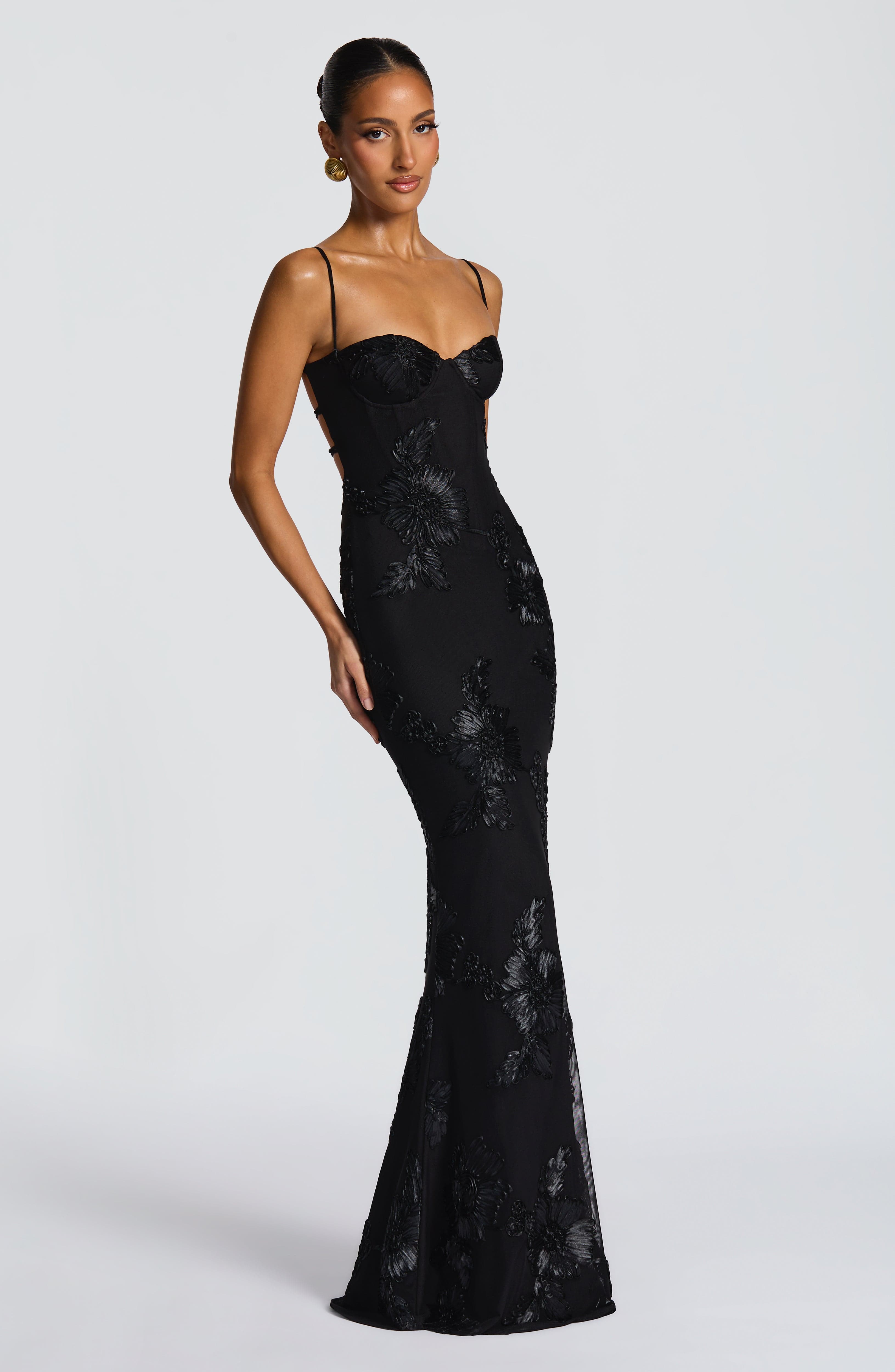 Valérinne Nefertiti Corset Maxi Dress