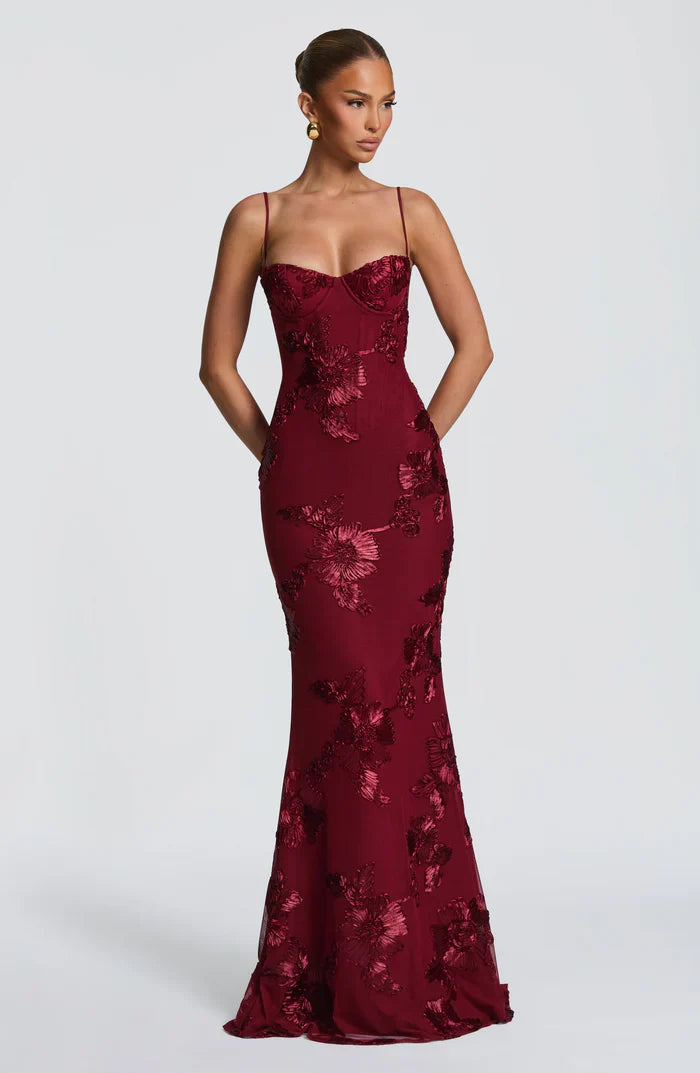Valérinne Nefertiti Corset Maxi Dress