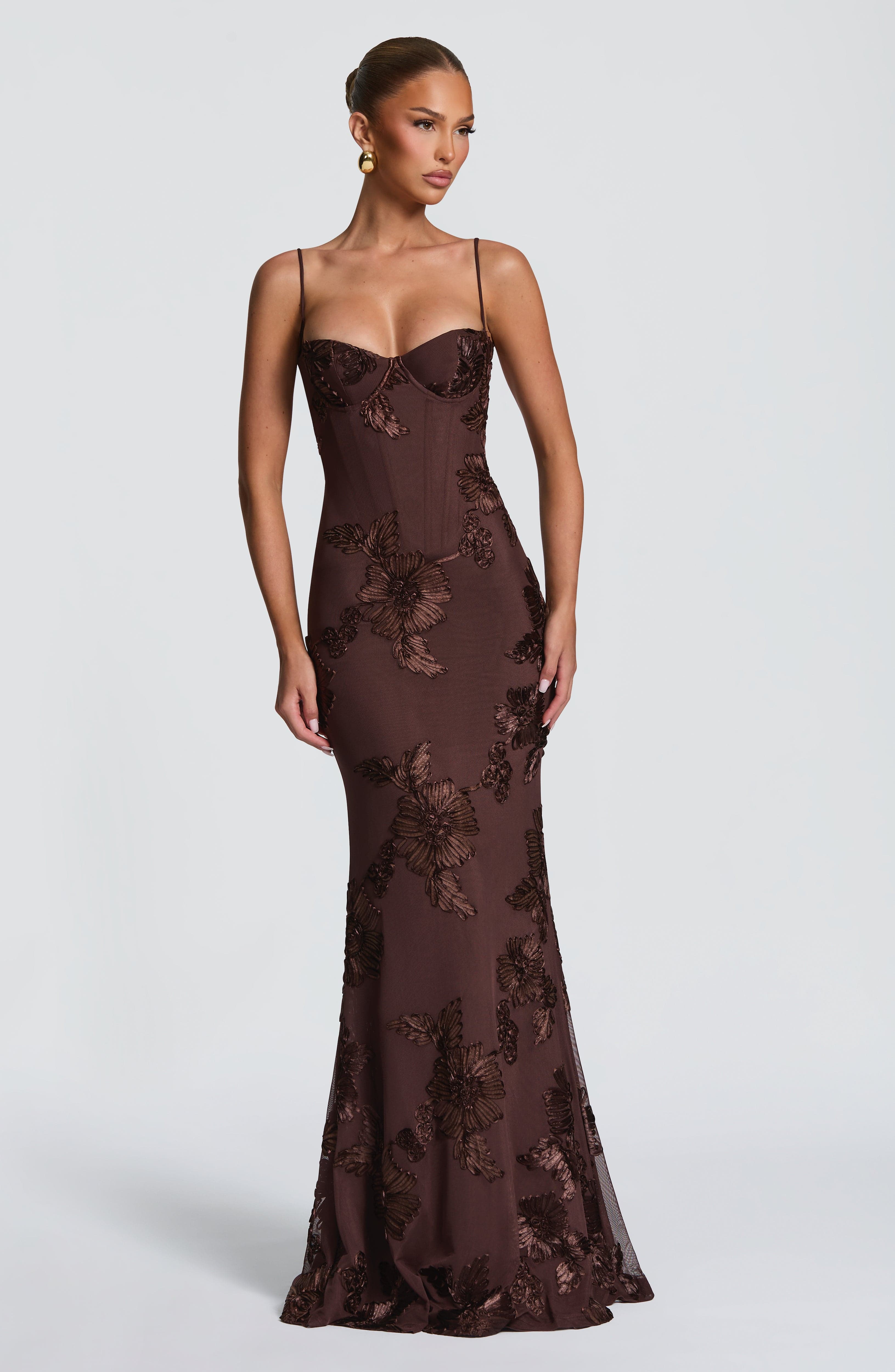 Valérinne Nefertiti Corset Maxi Dress