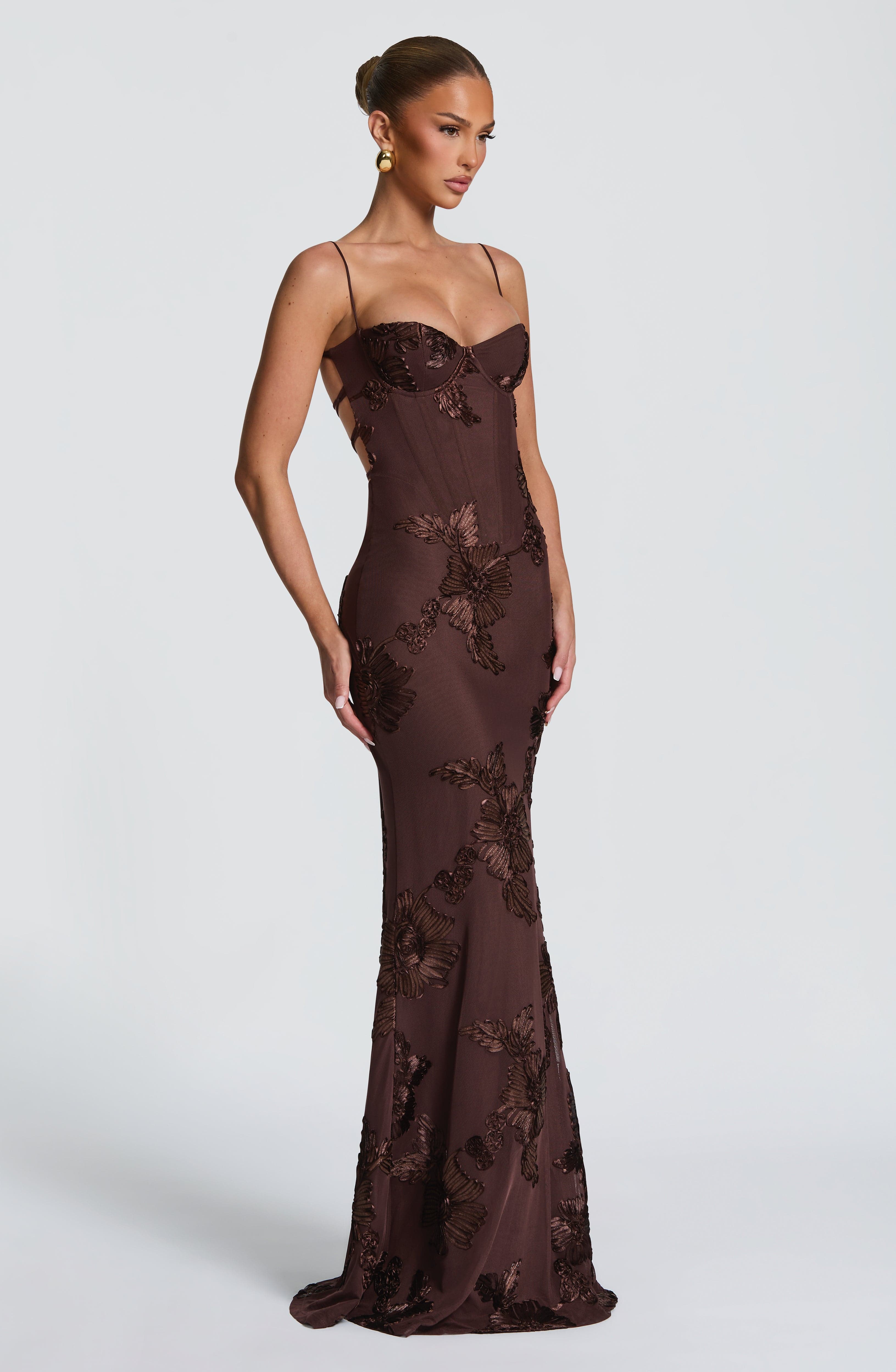 Valérinne Nefertiti Corset Maxi Dress