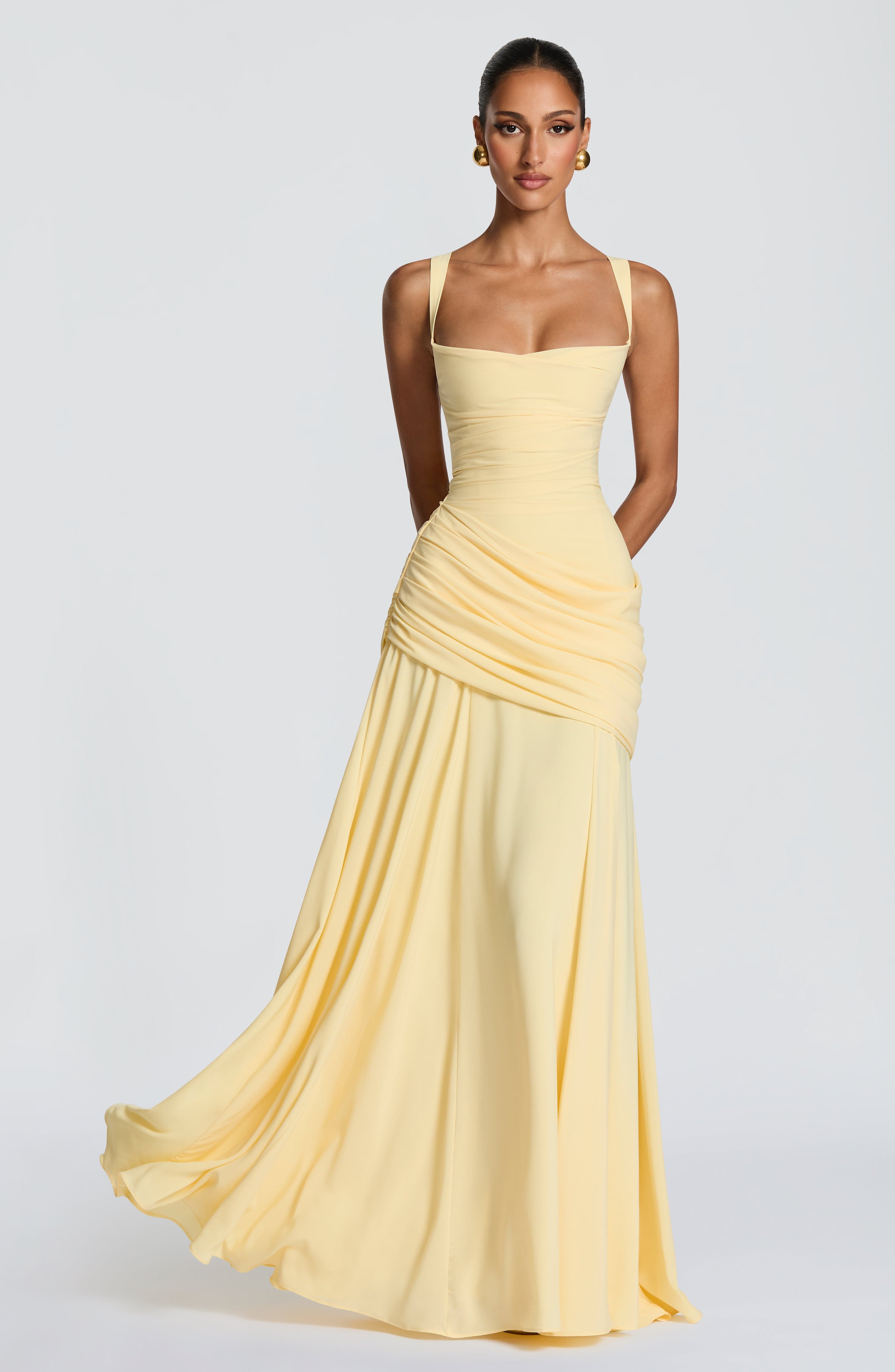 Valérinne Sura Chiffon Maxi Dress