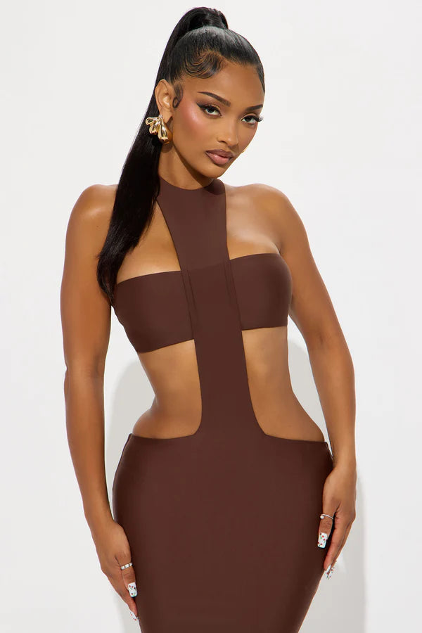 Valérinne Kaia Double-Lined Midi Dress