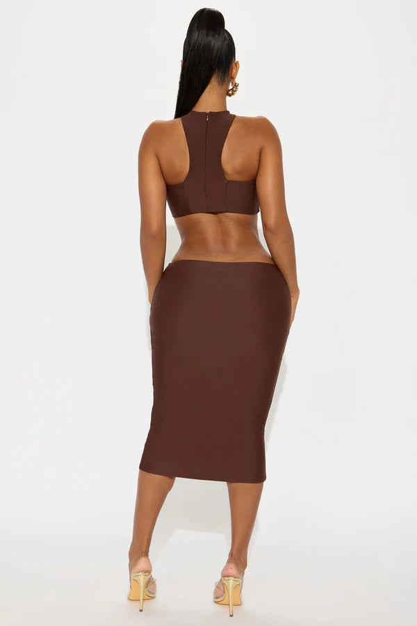 Valérinne Kaia Double-Lined Midi Dress