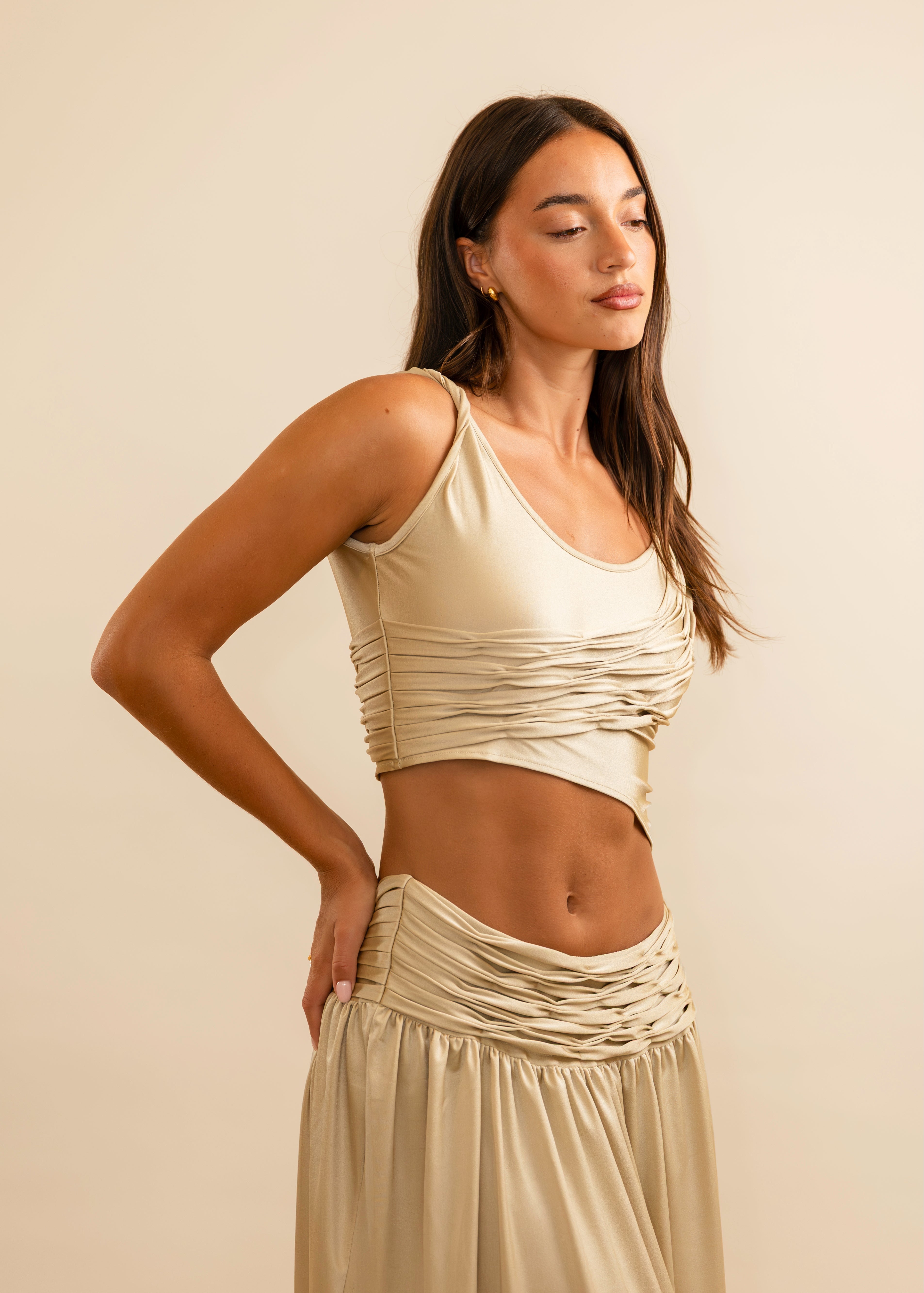 Valérinne Calypso Ruched Top