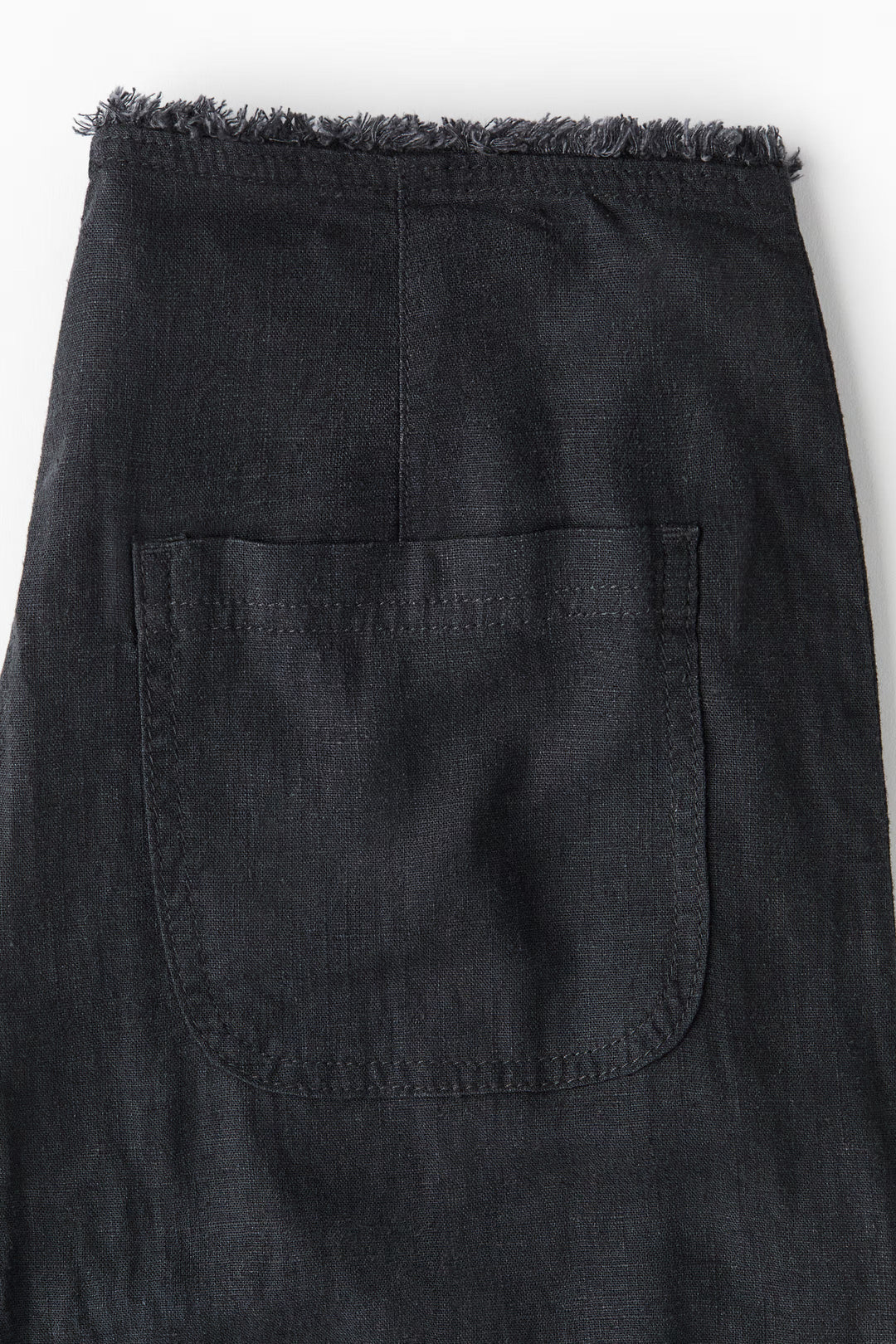 Valérinne Aéris Frayed Waist Wide-Leg Trousers