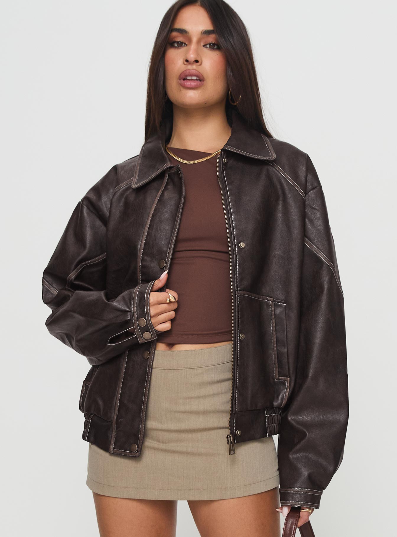 Valérinne Jaxen Faux Leather Jacket