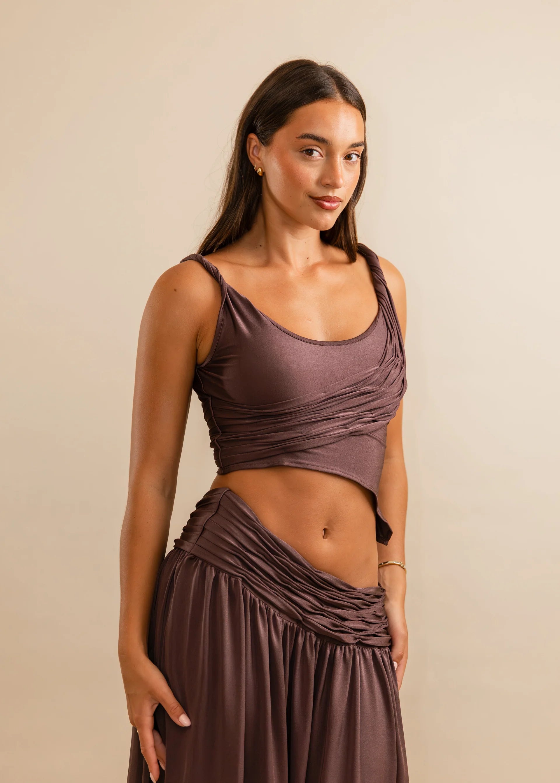 Valérinne Calypso Ruched Top