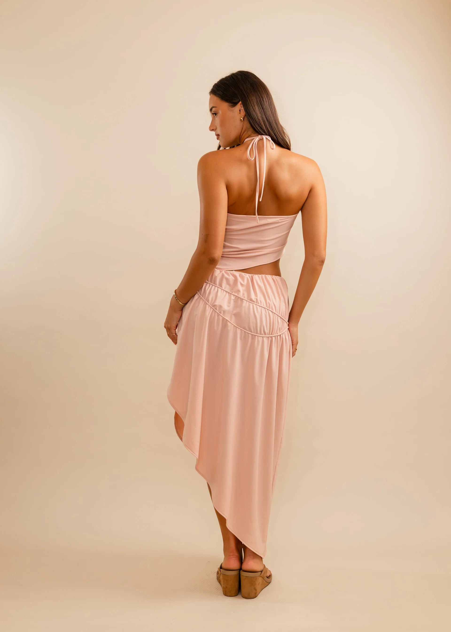 Valérinne Fleur Asymmetric Halter Top