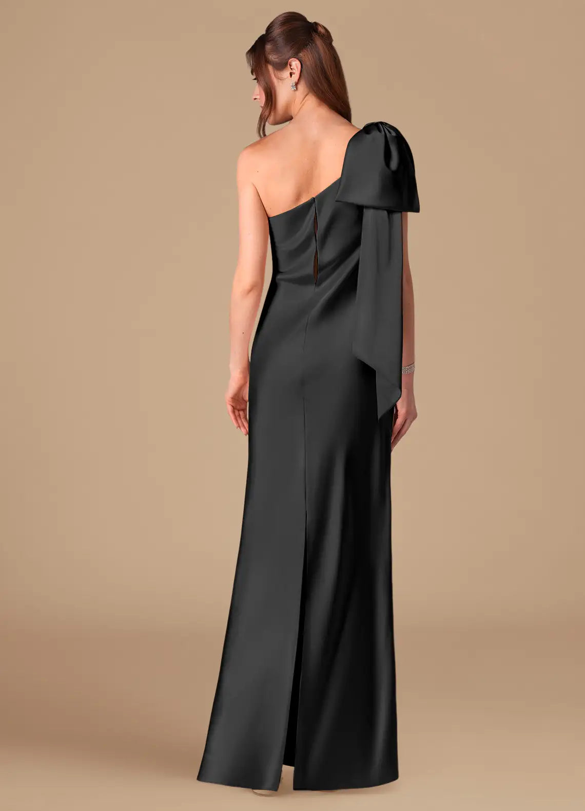 Valérinne Capri One-Shoulder Metallic Maxi Dress