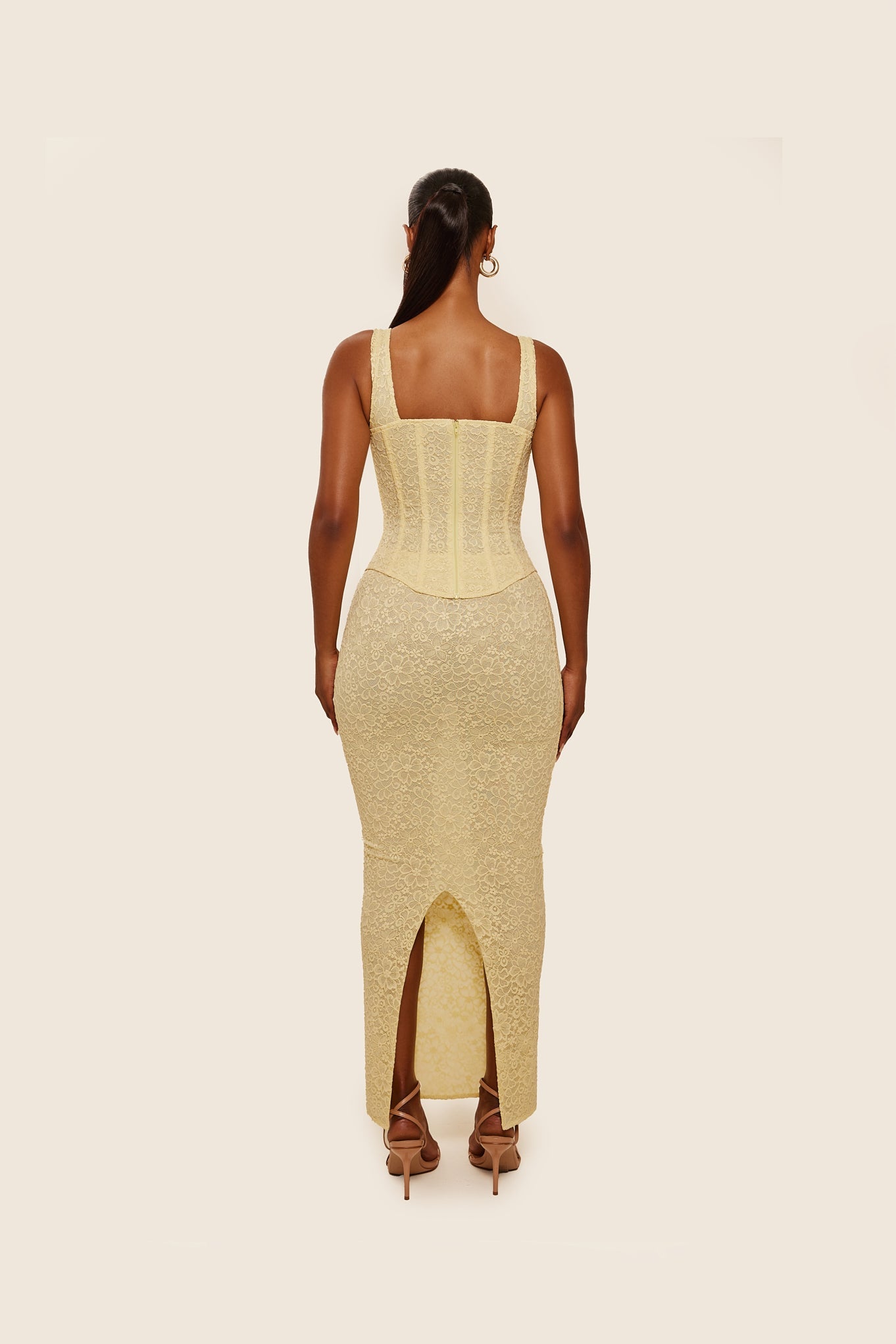 Valérinne Lace Corset Maxi Set