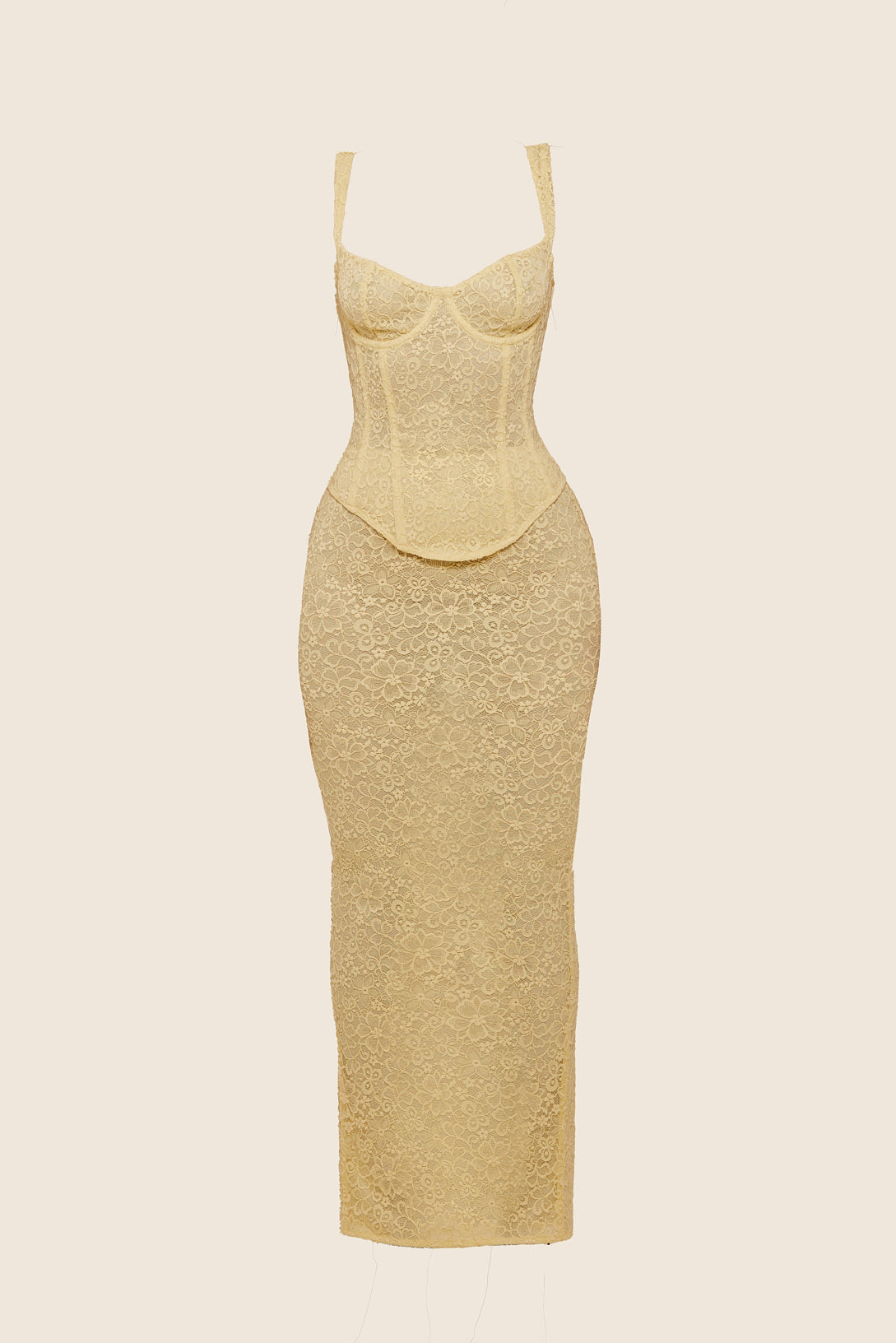 Valérinne Lace Corset Maxi Set