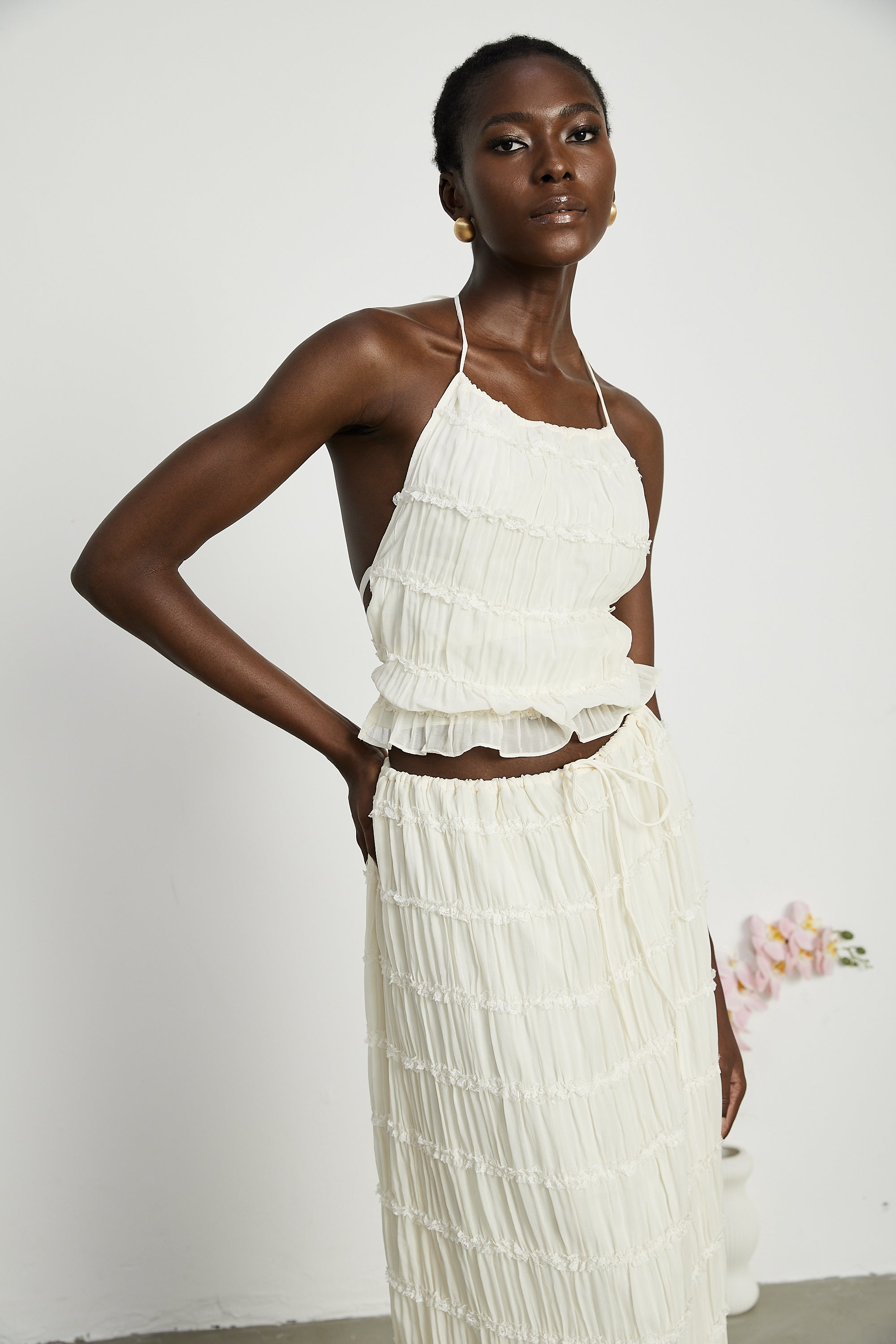 Valérinne Alyssa Pleated Set