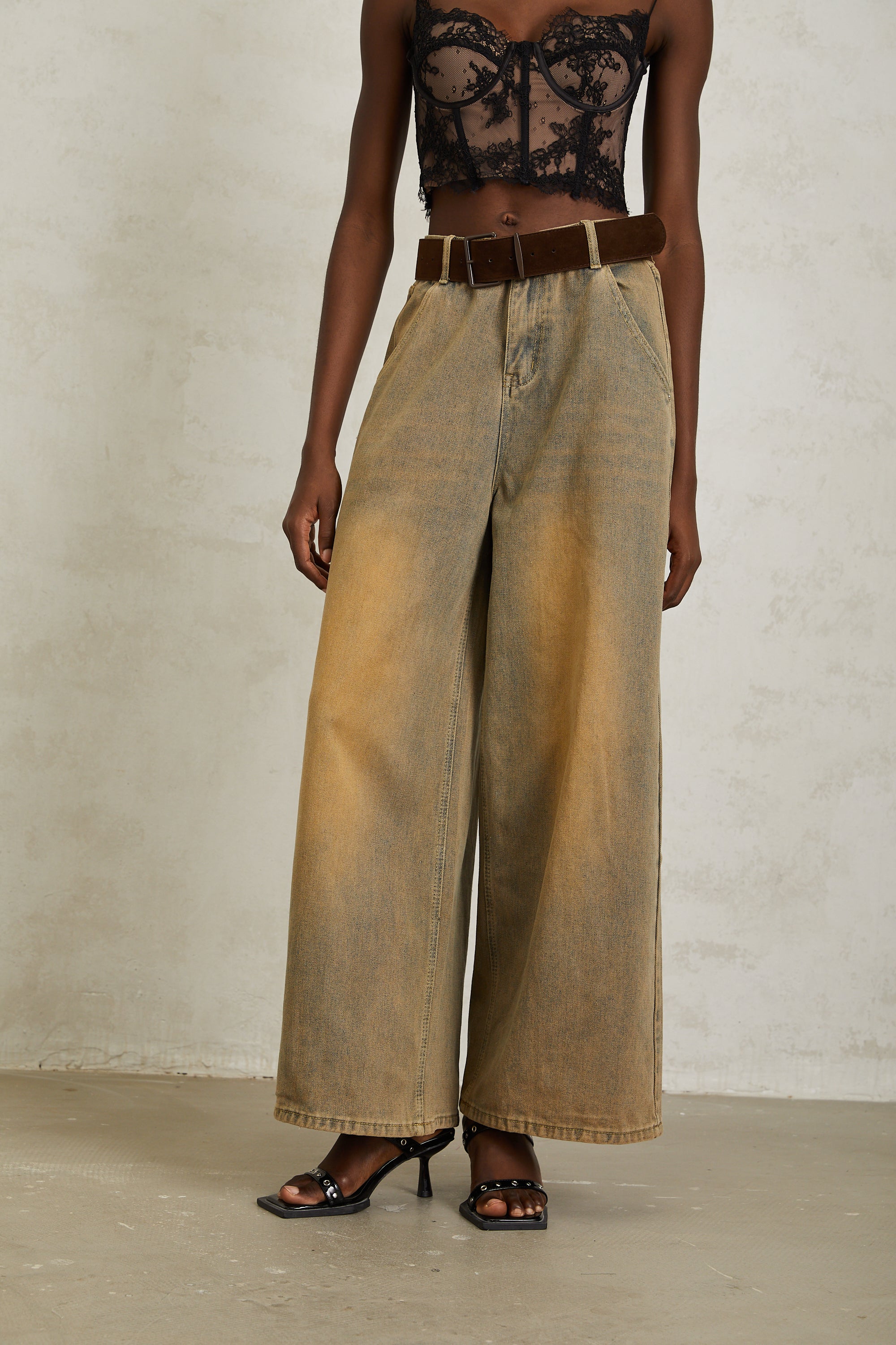 Valérinne Loanne High-Rise Wide-Leg Denim
