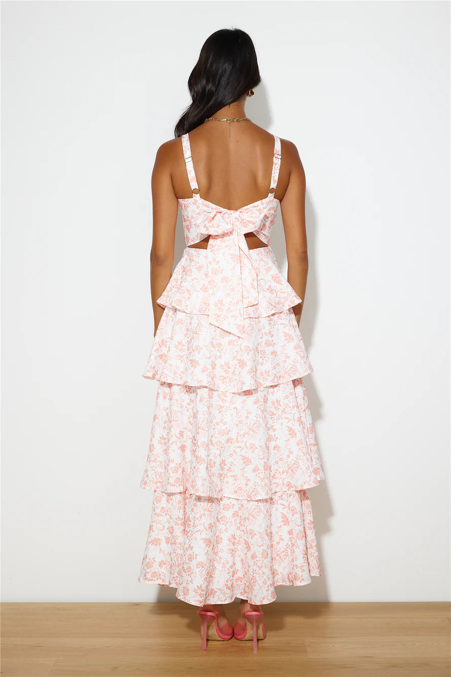 Valérinne Floréa Open-Back Maxi Dress