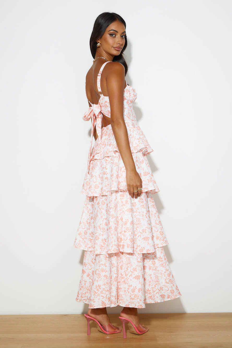 Valérinne Floréa Open-Back Maxi Dress