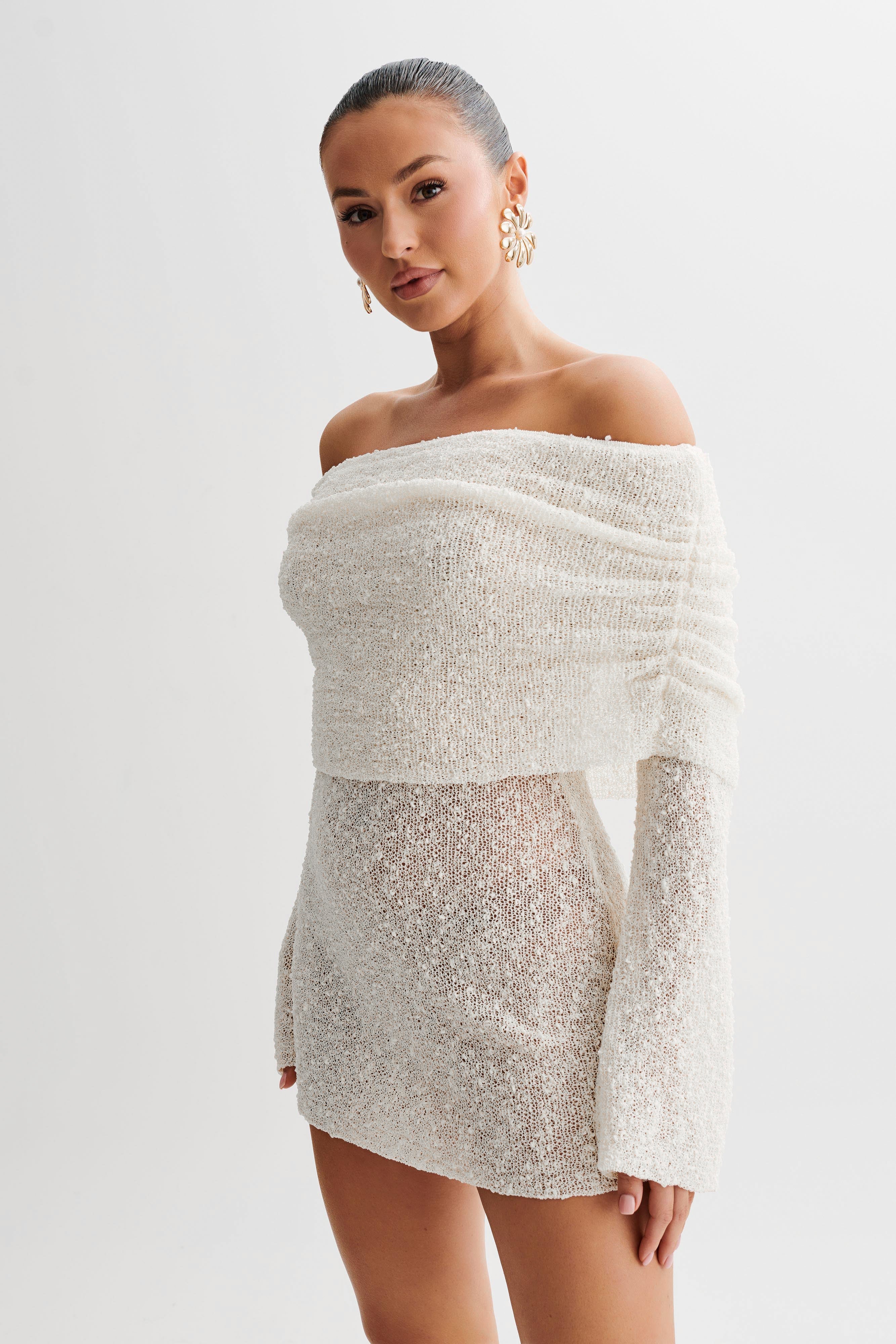 Valérinne Marisol Off Shoulder Mini Dress