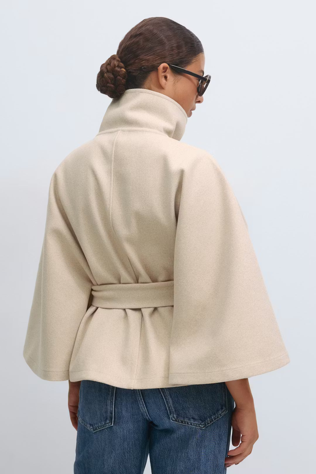 Valérinne Aveline Belted Cape Coat