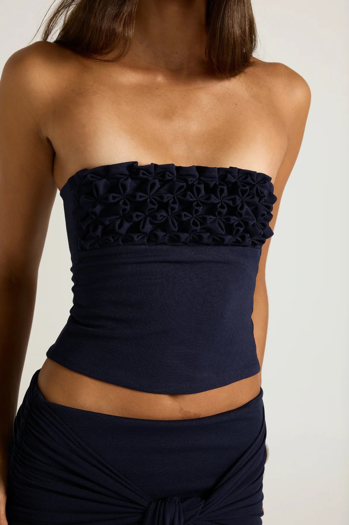 Valérinne Jude Smocked Bandeau Top