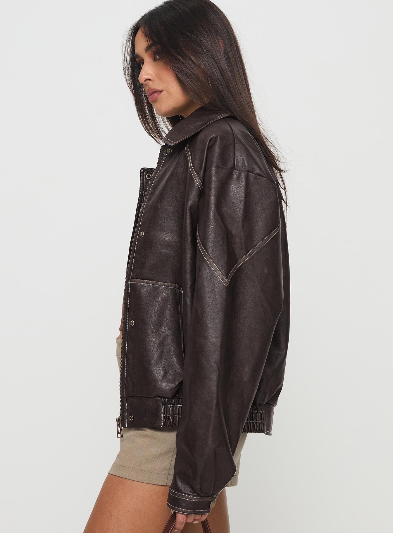Valérinne Jaxen Faux Leather Jacket