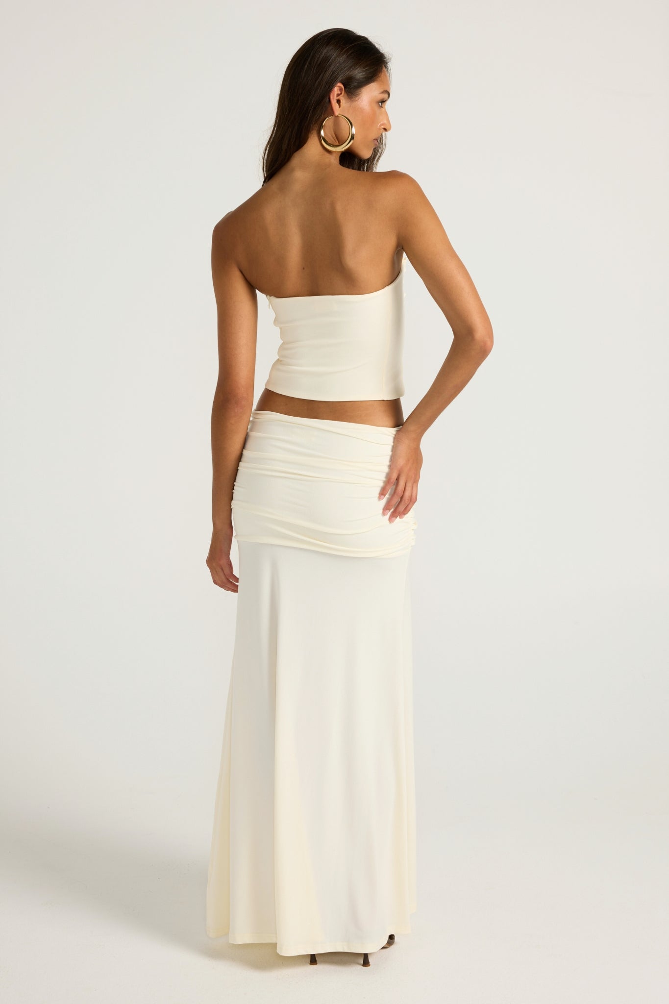 Valérinne Jude Low-Rise Midi Skirt