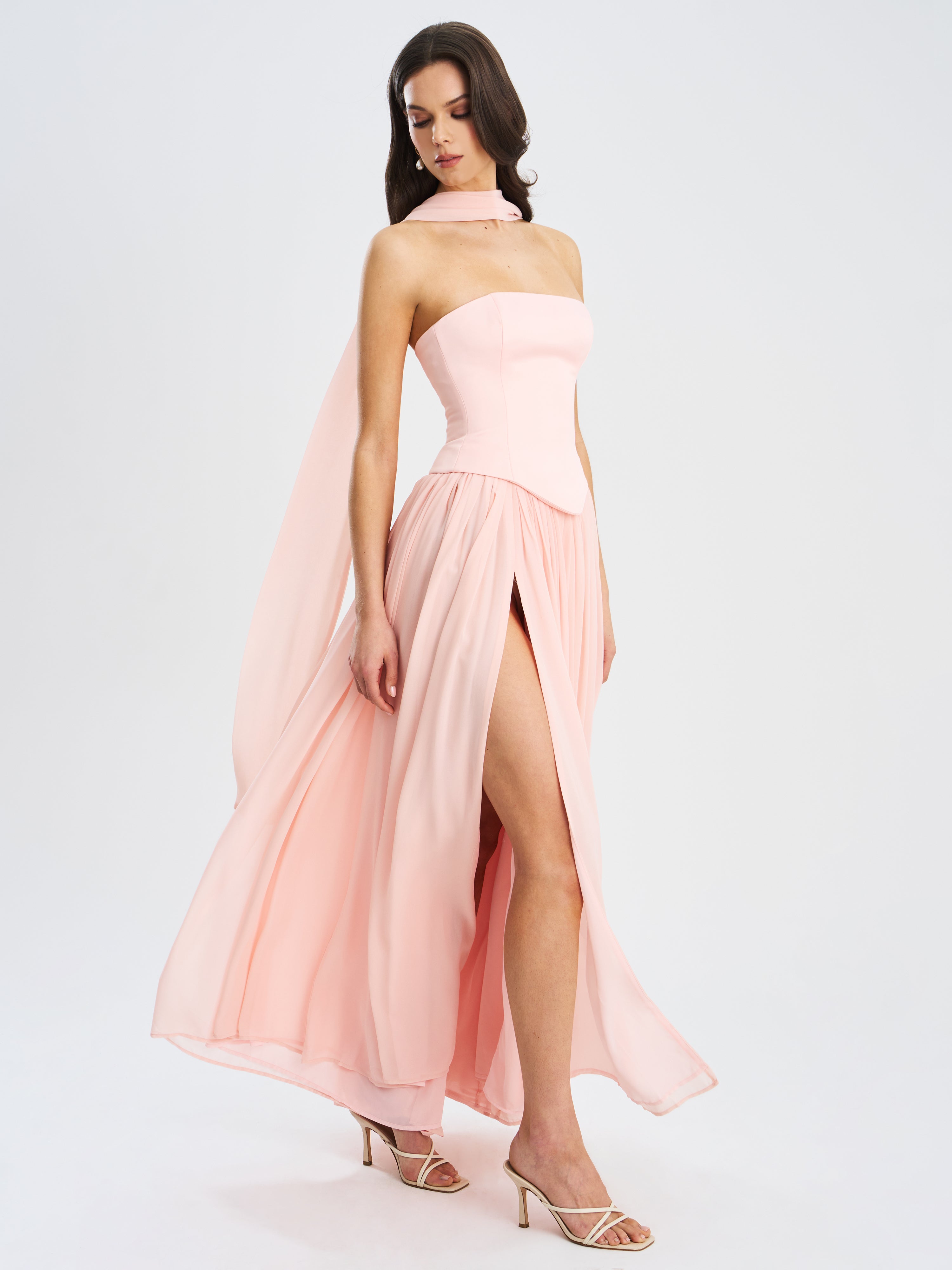 Valérinne Qianna Strapless Maxi Dress