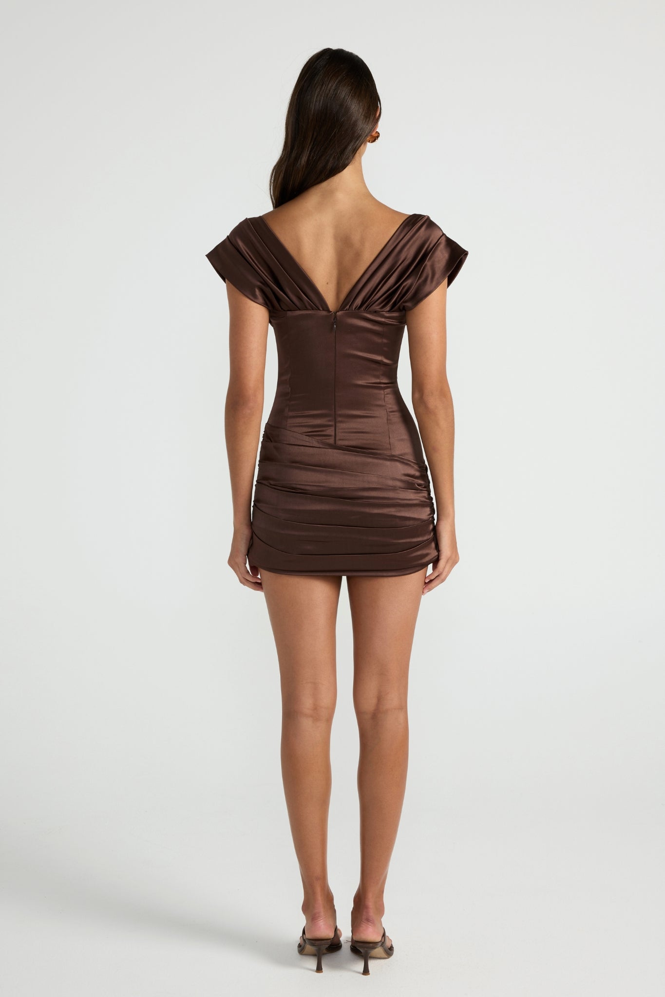 Valérinne Madelène Draped Mini Dress