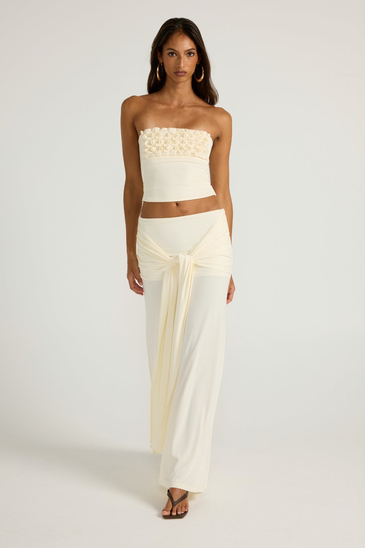 Valérinne Jude Smocked Bandeau Top