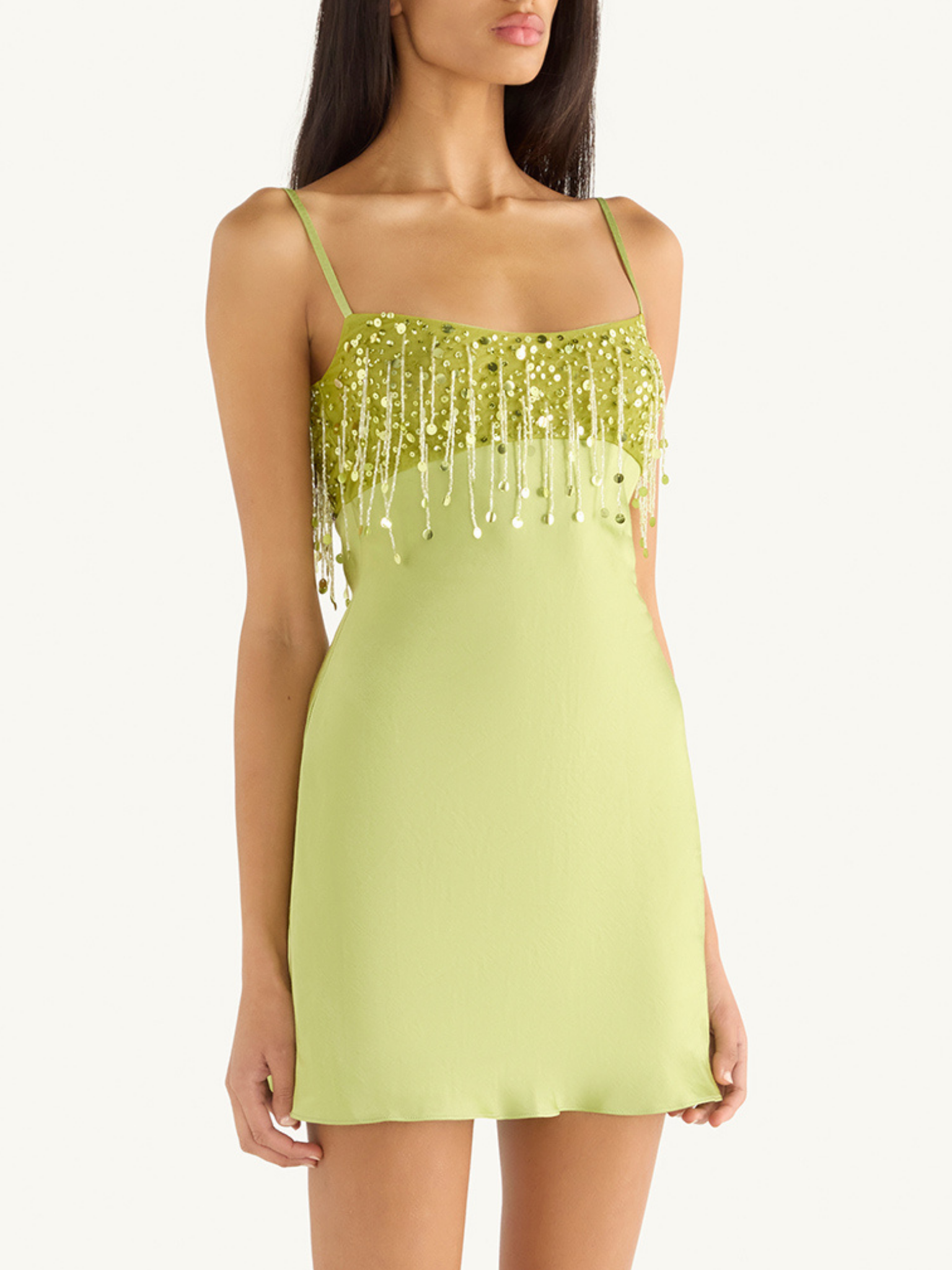 Valérinne Yasmin Beaded Mini Dress