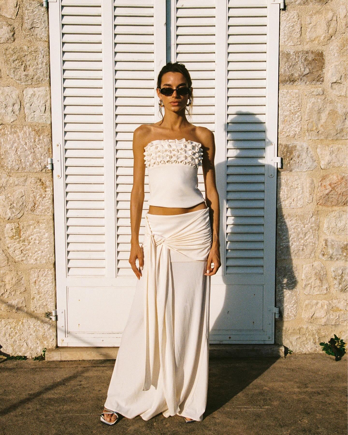 Valérinne Jude Low-Rise Midi Skirt