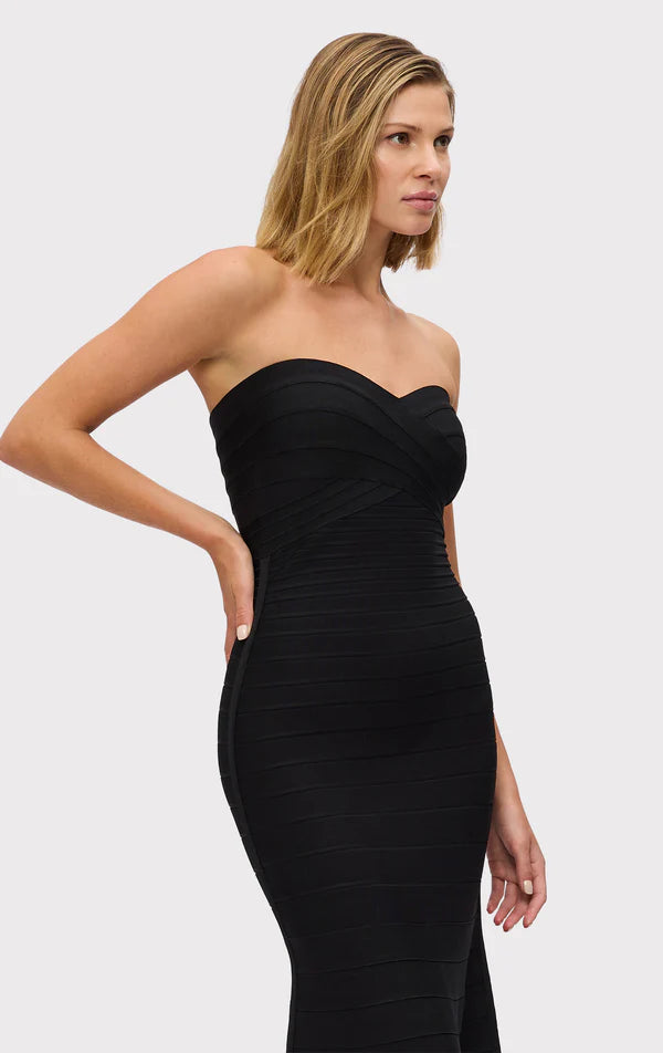 Valérinne Aurex Metallic Mermaid Maxi Dress