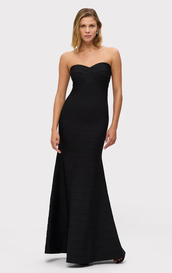 Valérinne Aurex Metallic Mermaid Maxi Dress