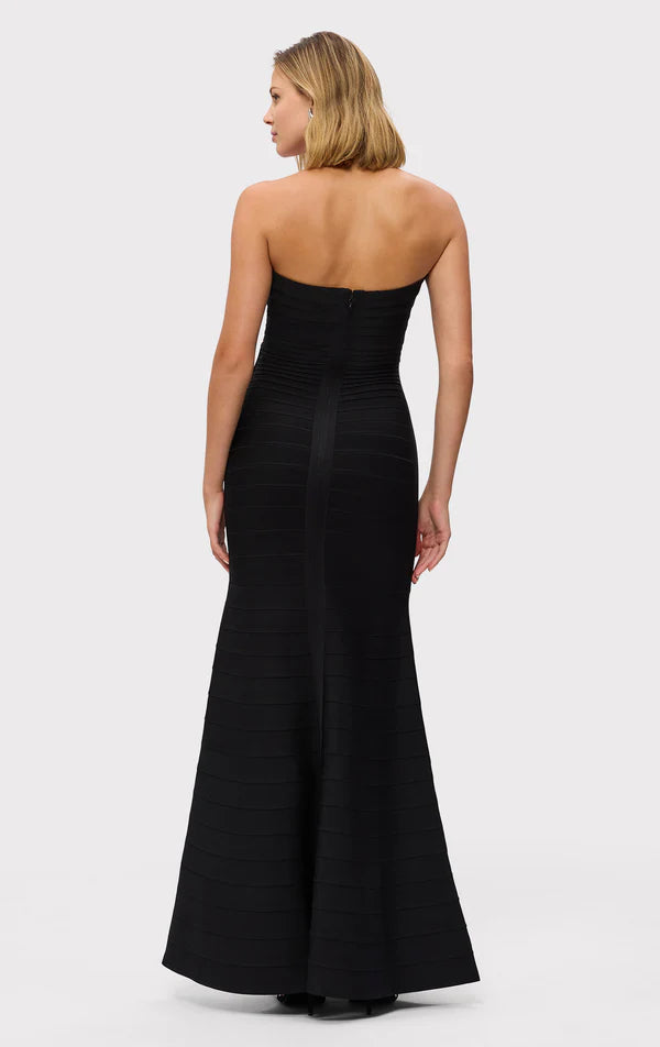 Valérinne Aurex Metallic Mermaid Maxi Dress