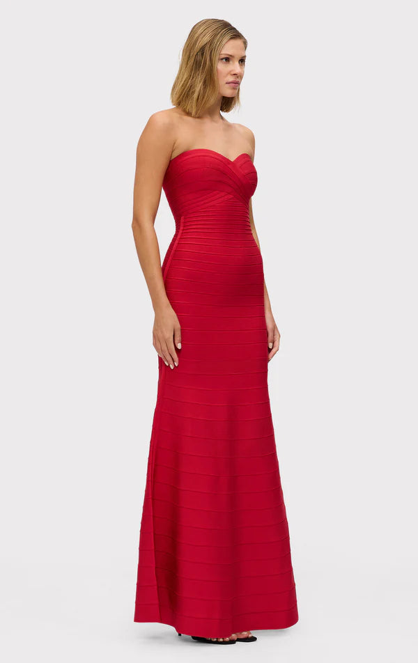 Valérinne Aurex Metallic Mermaid Maxi Dress