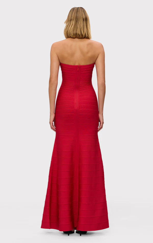 Valérinne Aurex Metallic Mermaid Maxi Dress
