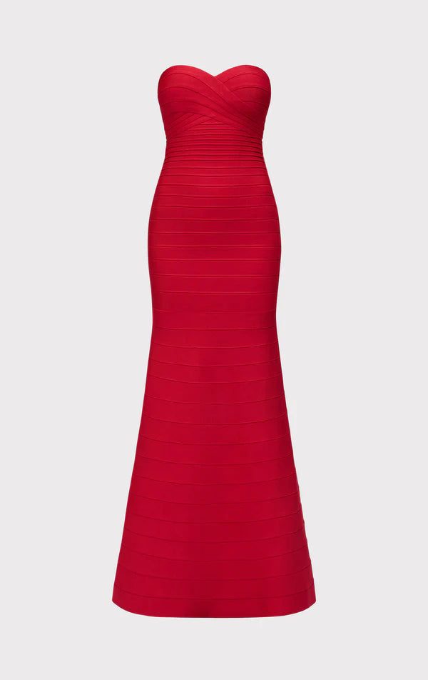 Valérinne Aurex Metallic Mermaid Maxi Dress