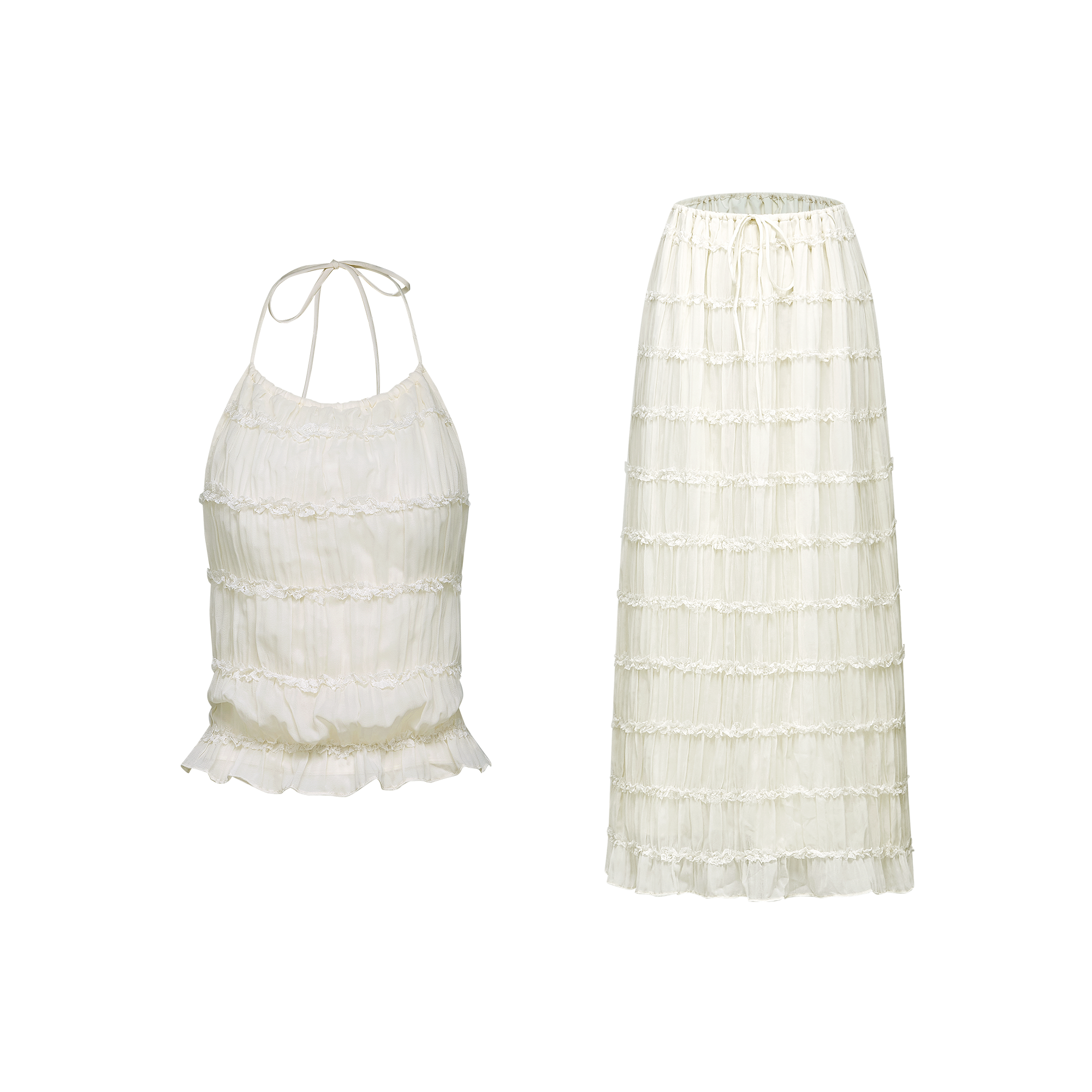 Valérinne Alyssa Pleated Set