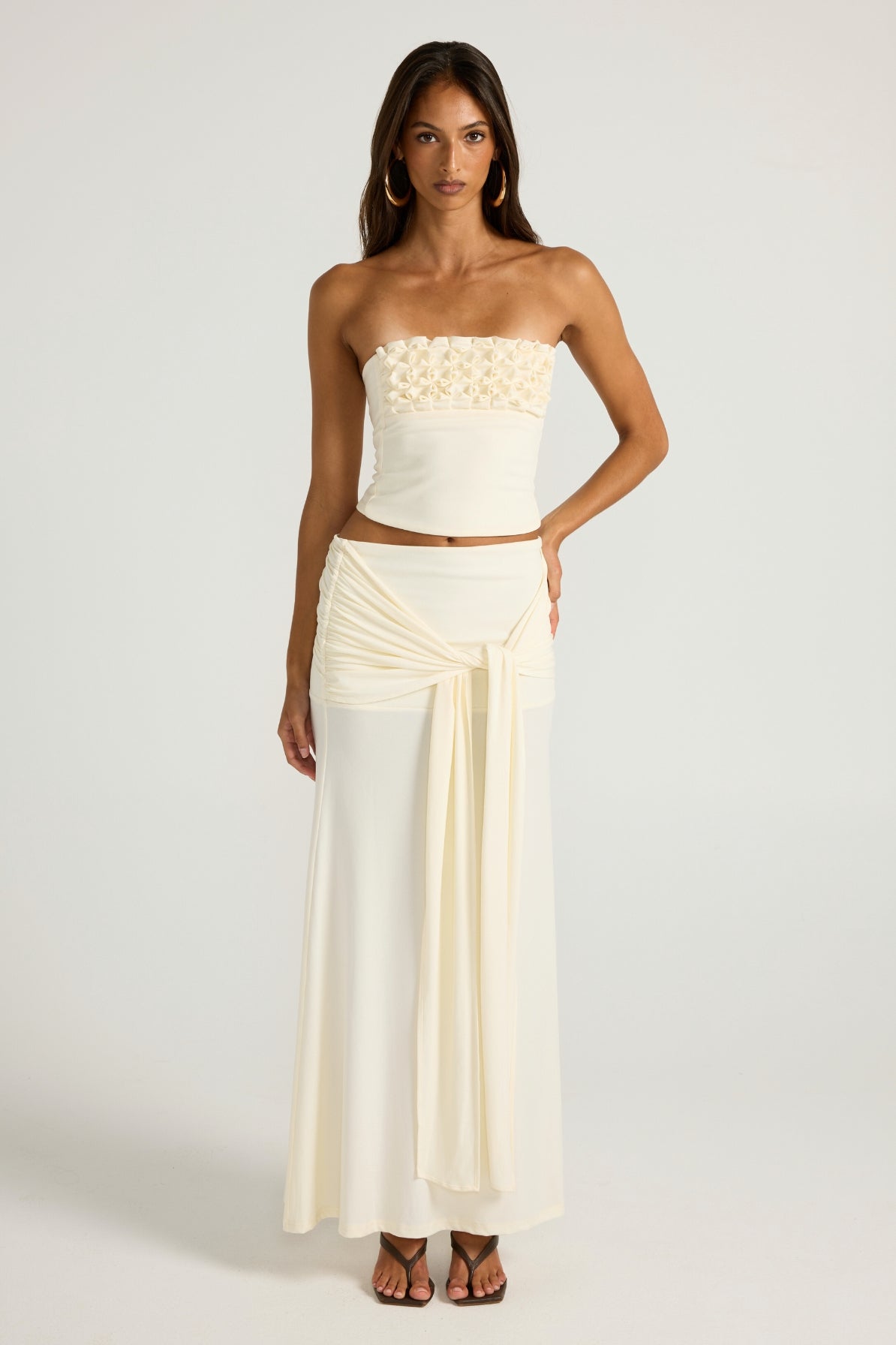 Valérinne Jude Smocked Bandeau Top