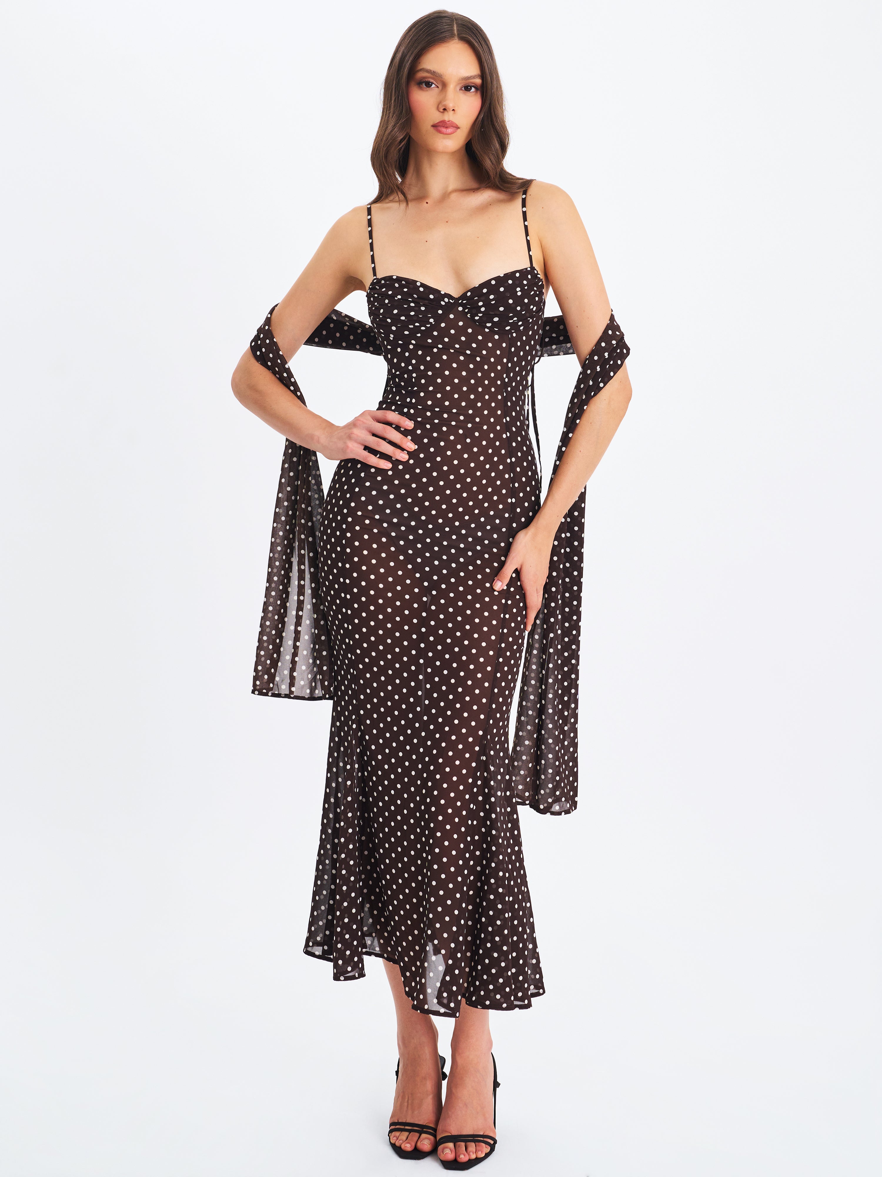 Valérinne Yadira Chiffon Maxi Dress