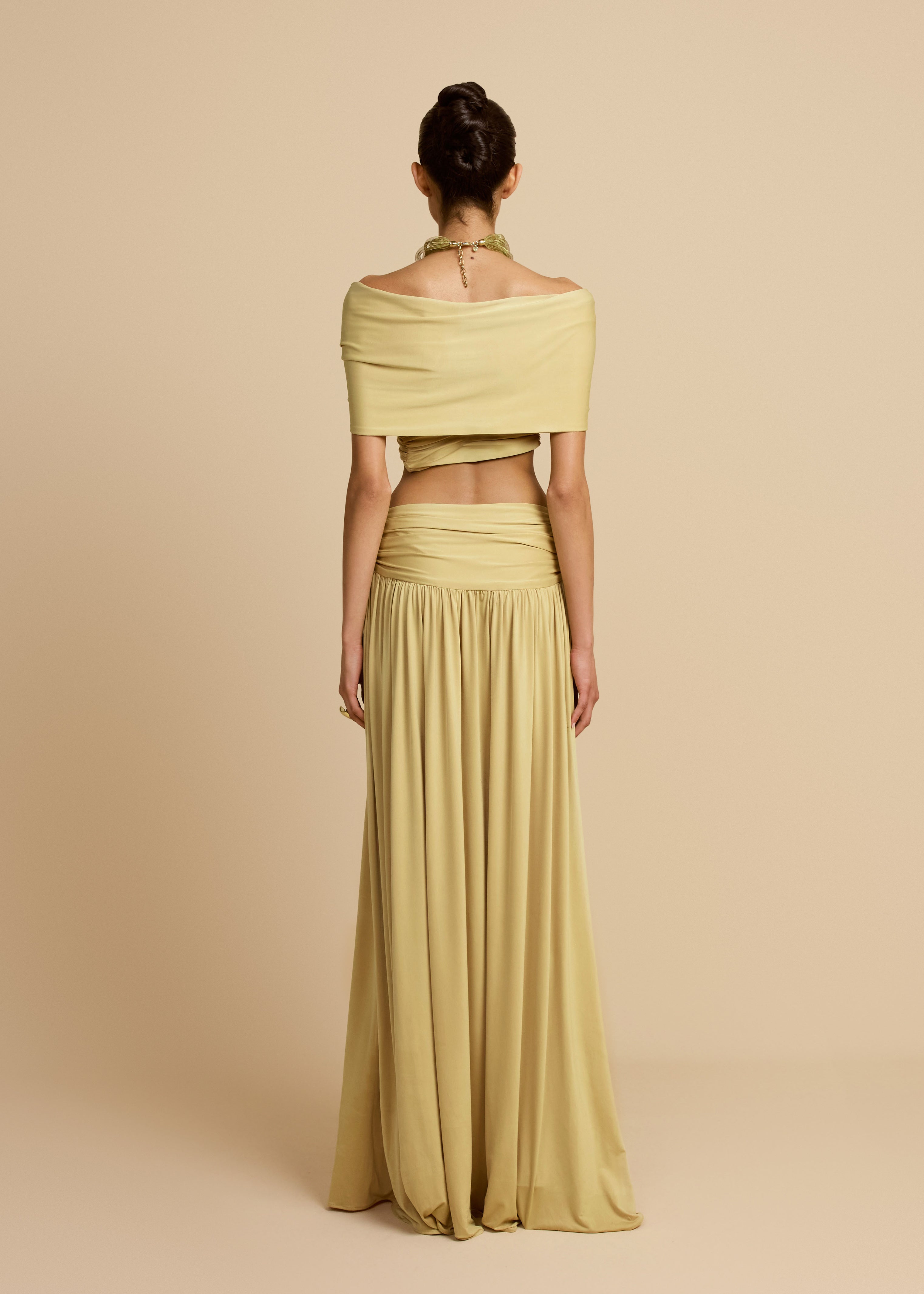 Valérinne Alessia Ruched Off-Shoulder Top