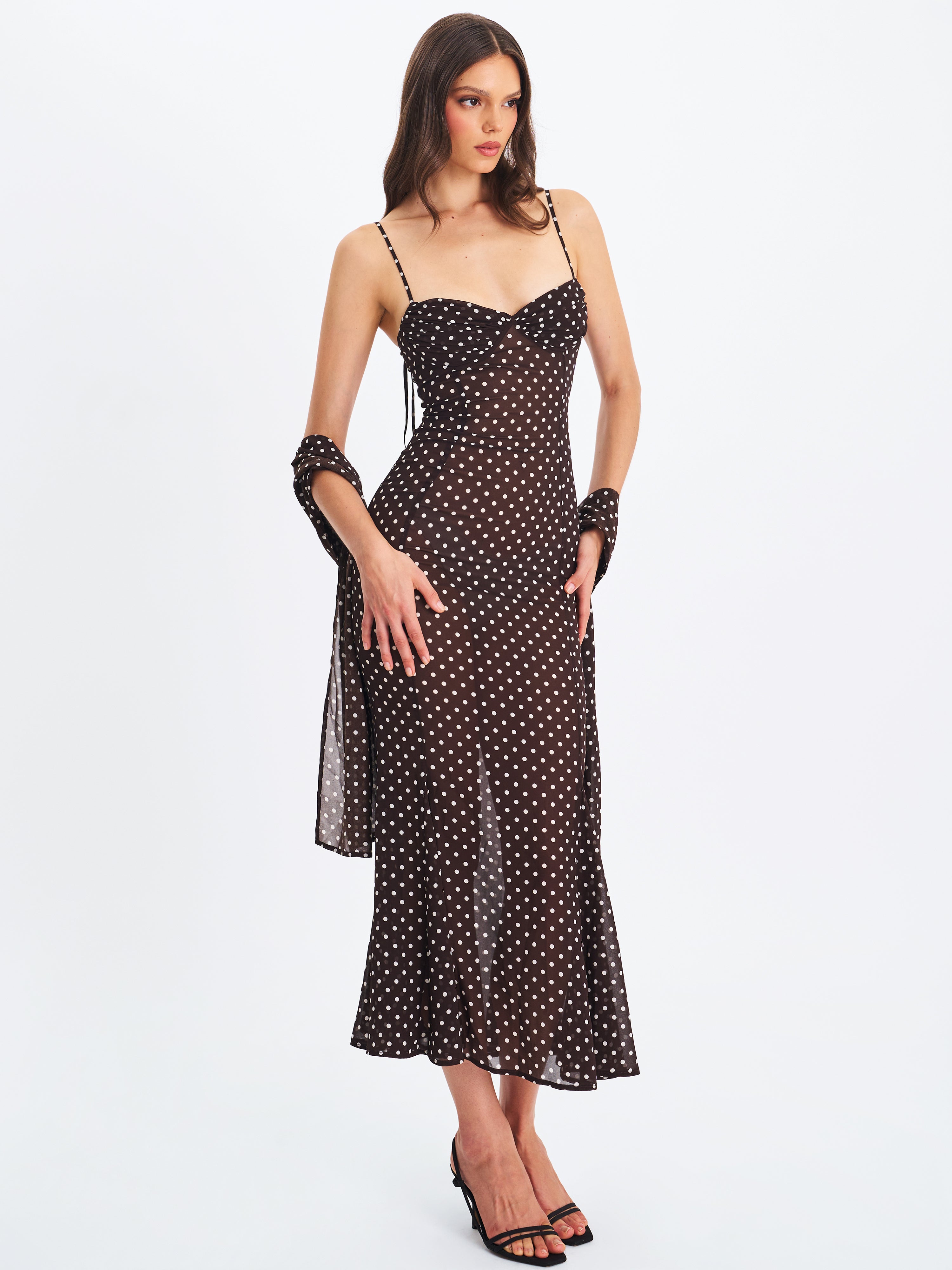 Valérinne Yadira Chiffon Maxi Dress