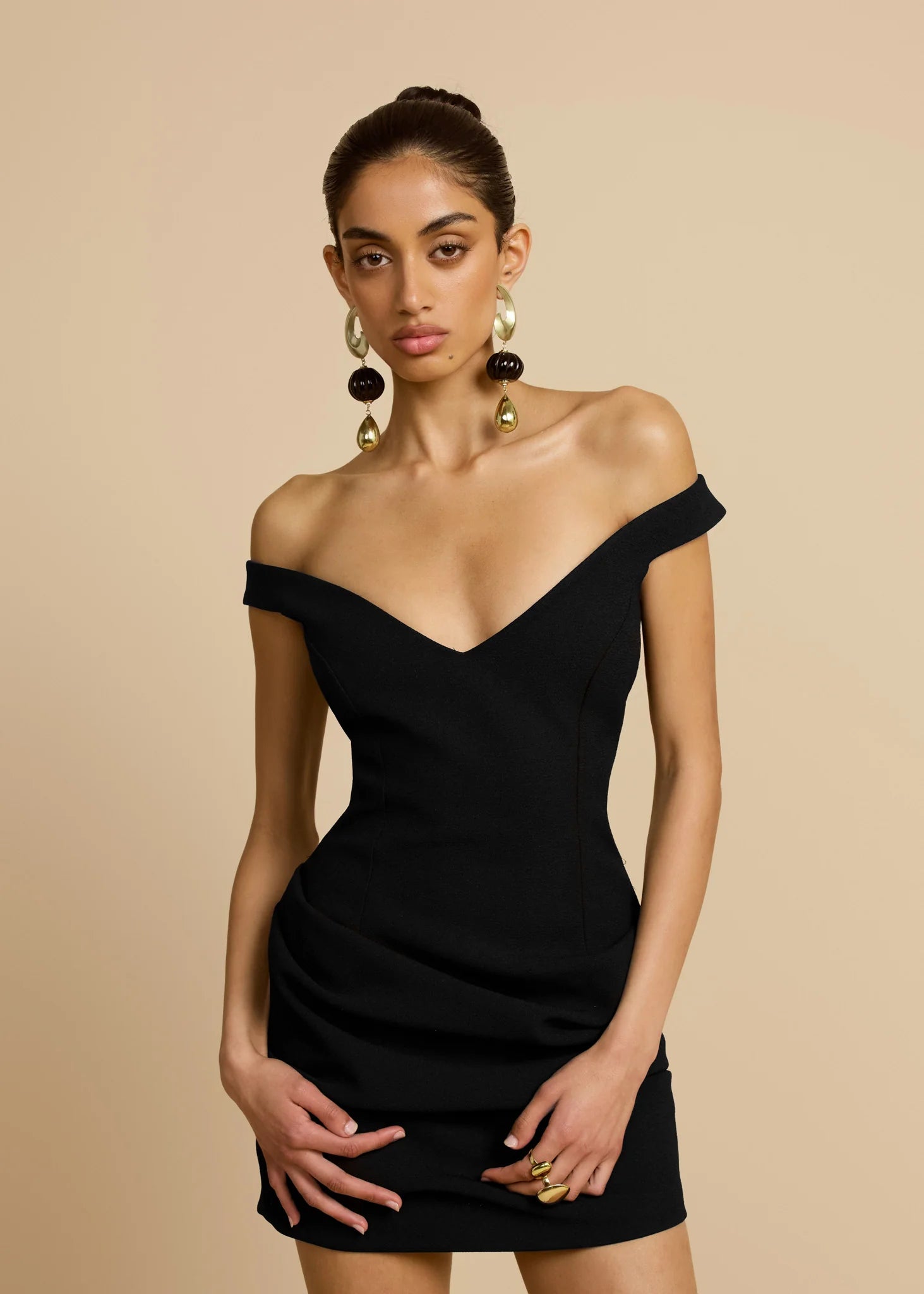 Valérinne Avery Off-Shoulder Mini Dress