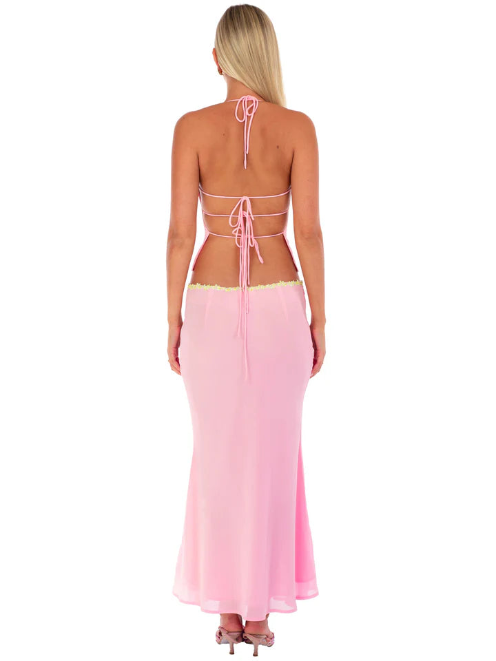 Valérinne Jemima Beaded Midi Skirt
