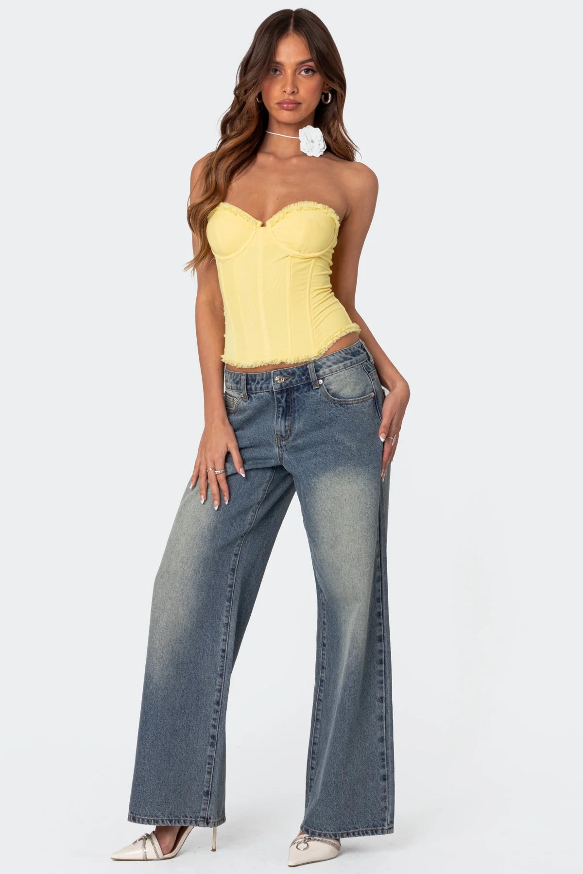 Valérinne Mesh Corset Top