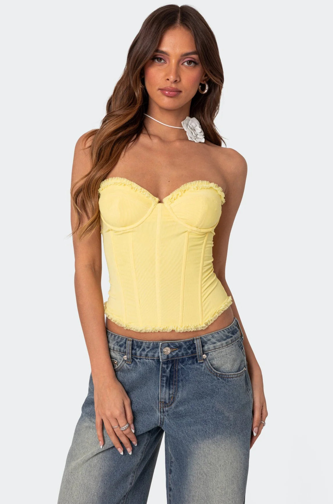 Valérinne Mesh Corset Top