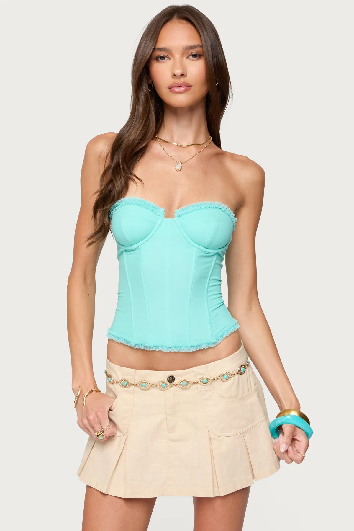Valérinne Mesh Corset Top