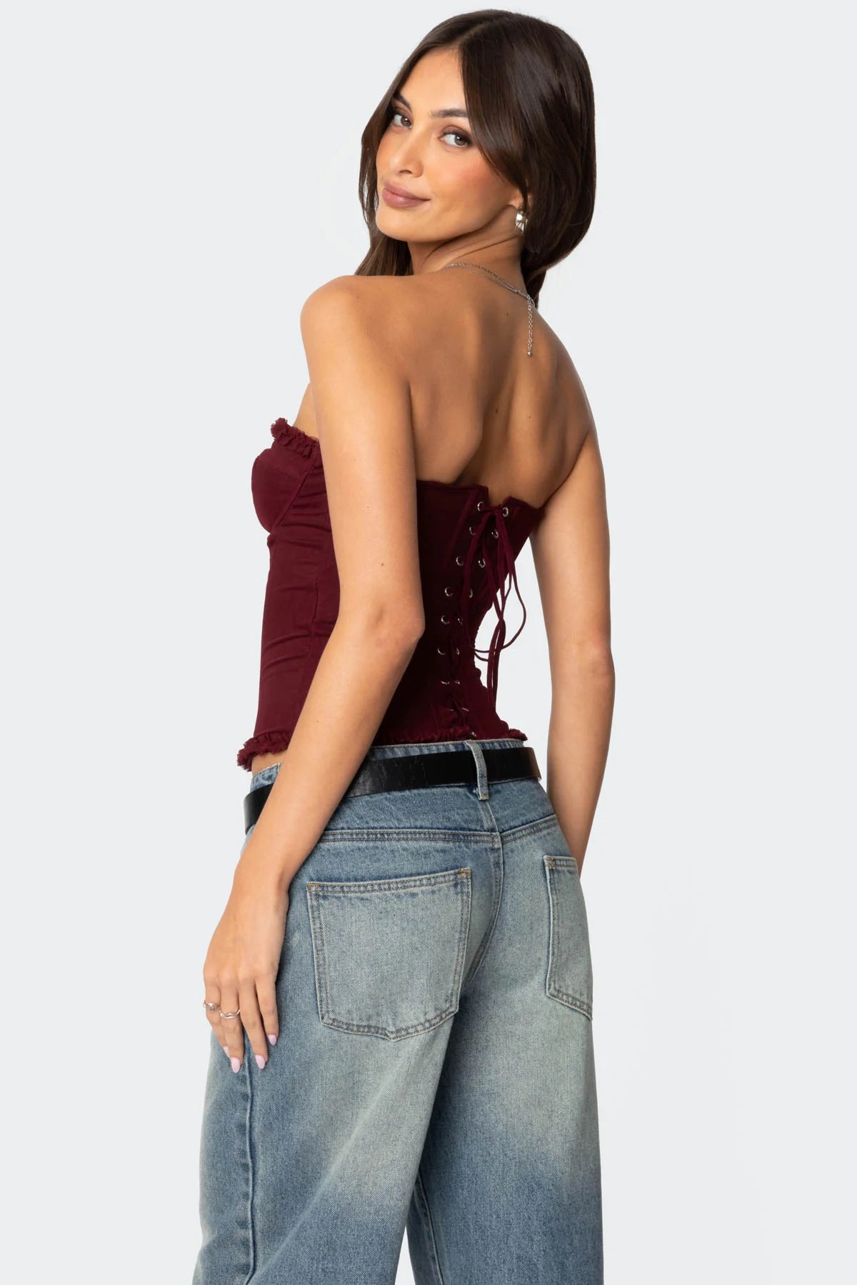 Valérinne Mesh Corset Top